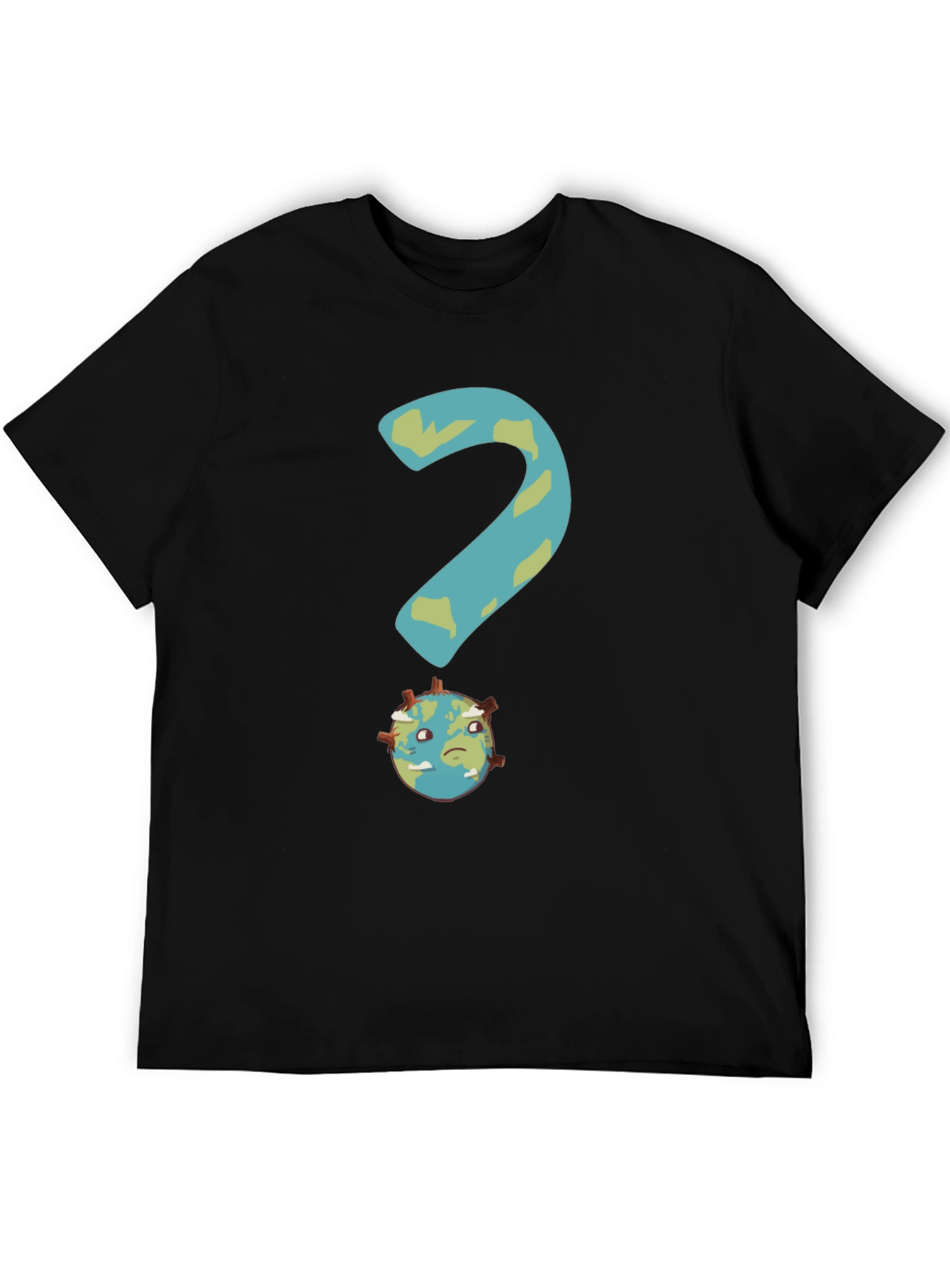 Earth Question T-Shirt - Global Crisis Awareness