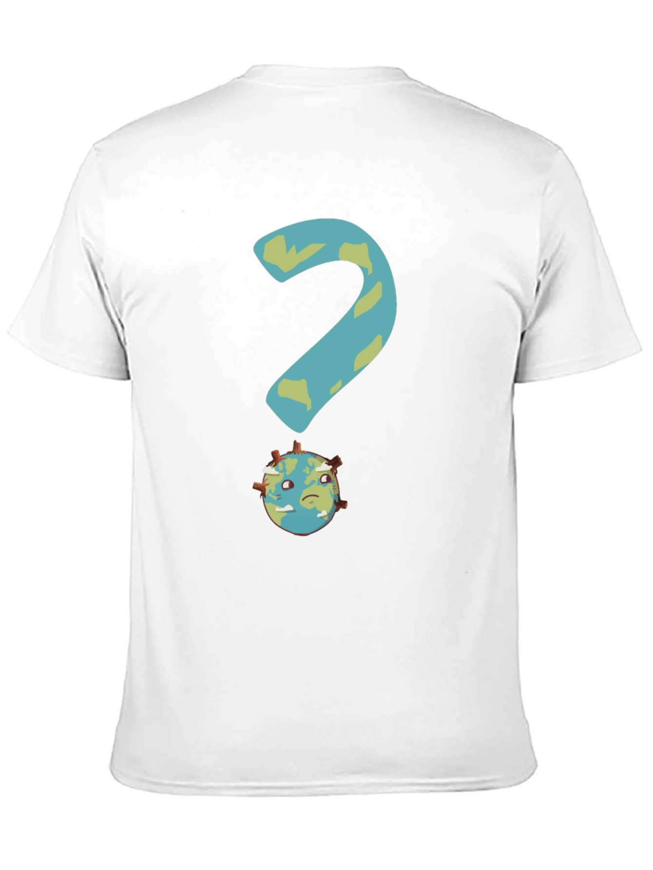 Earth Question T-Shirt - Global Crisis Awareness