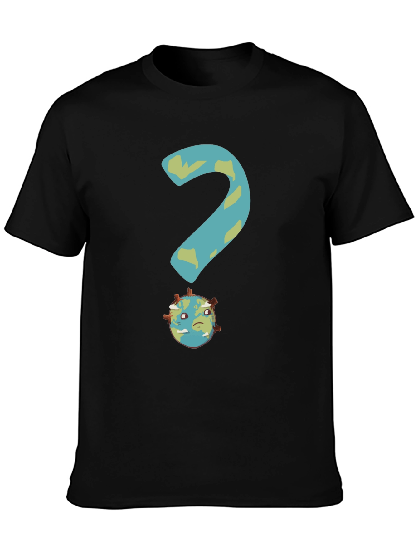 Earth Question T-Shirt - Global Crisis Awareness