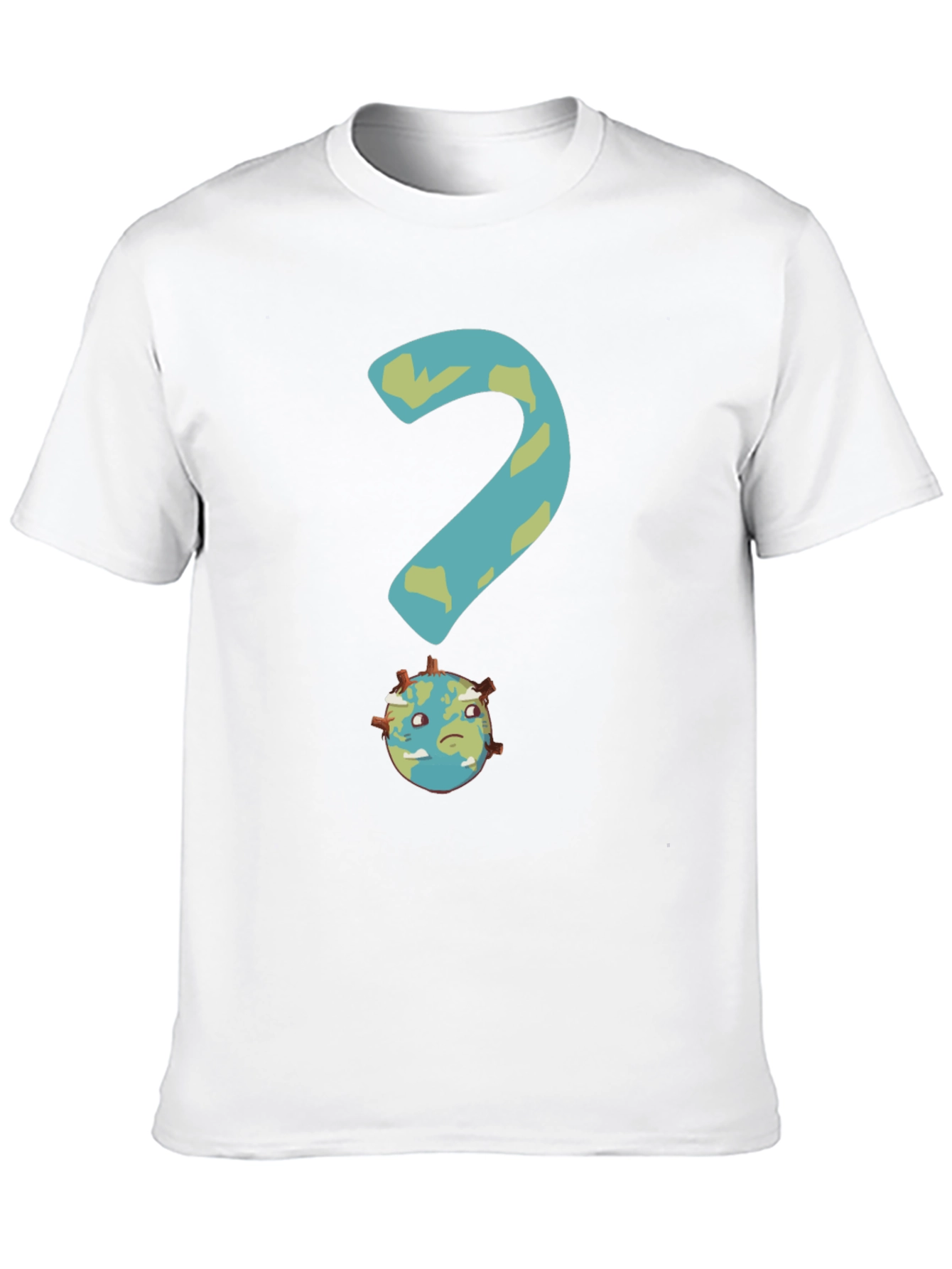 Earth Question T-Shirt - Global Crisis Awareness