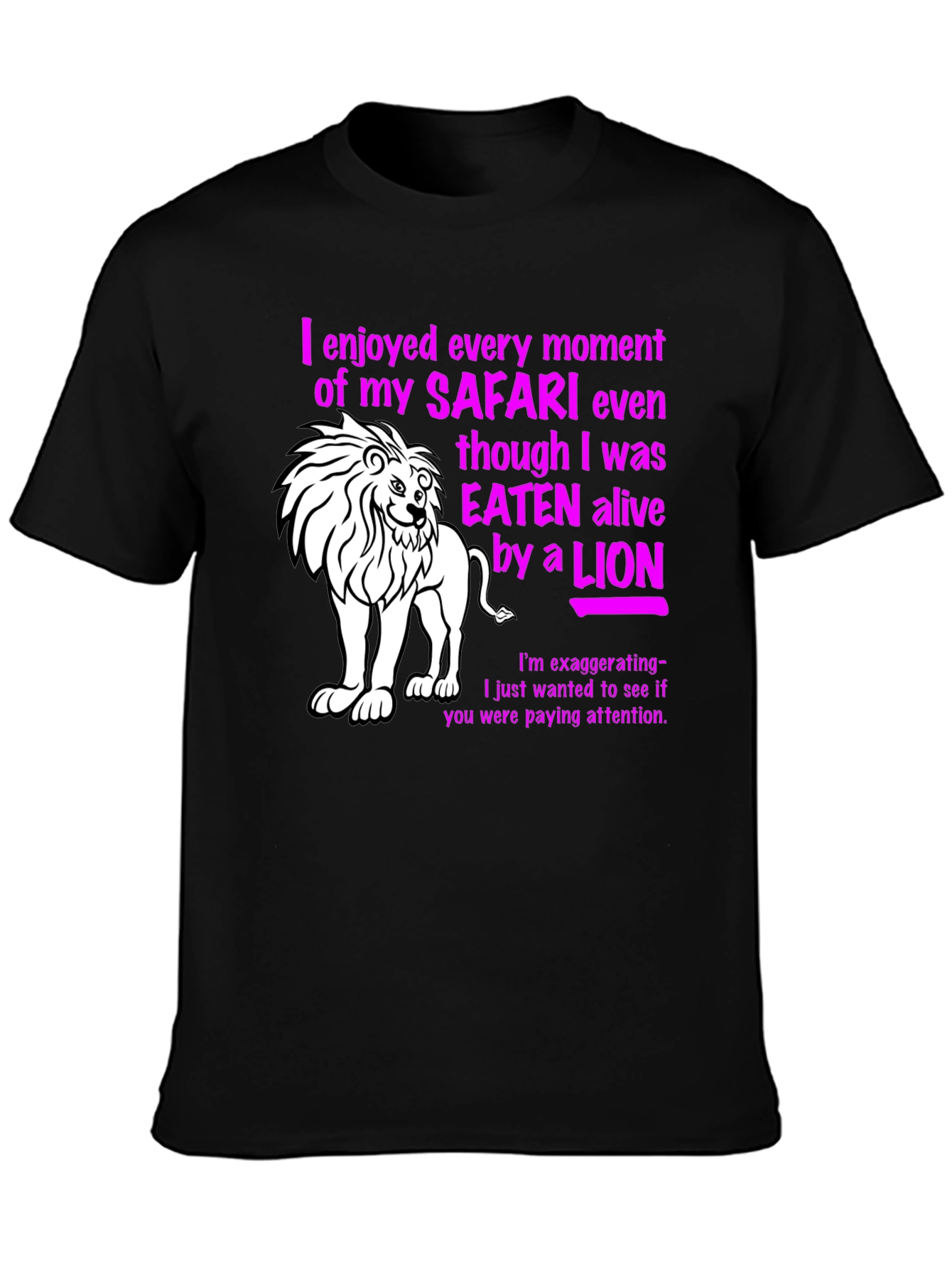 Safari Lion Graphic Novelty T-Shirt