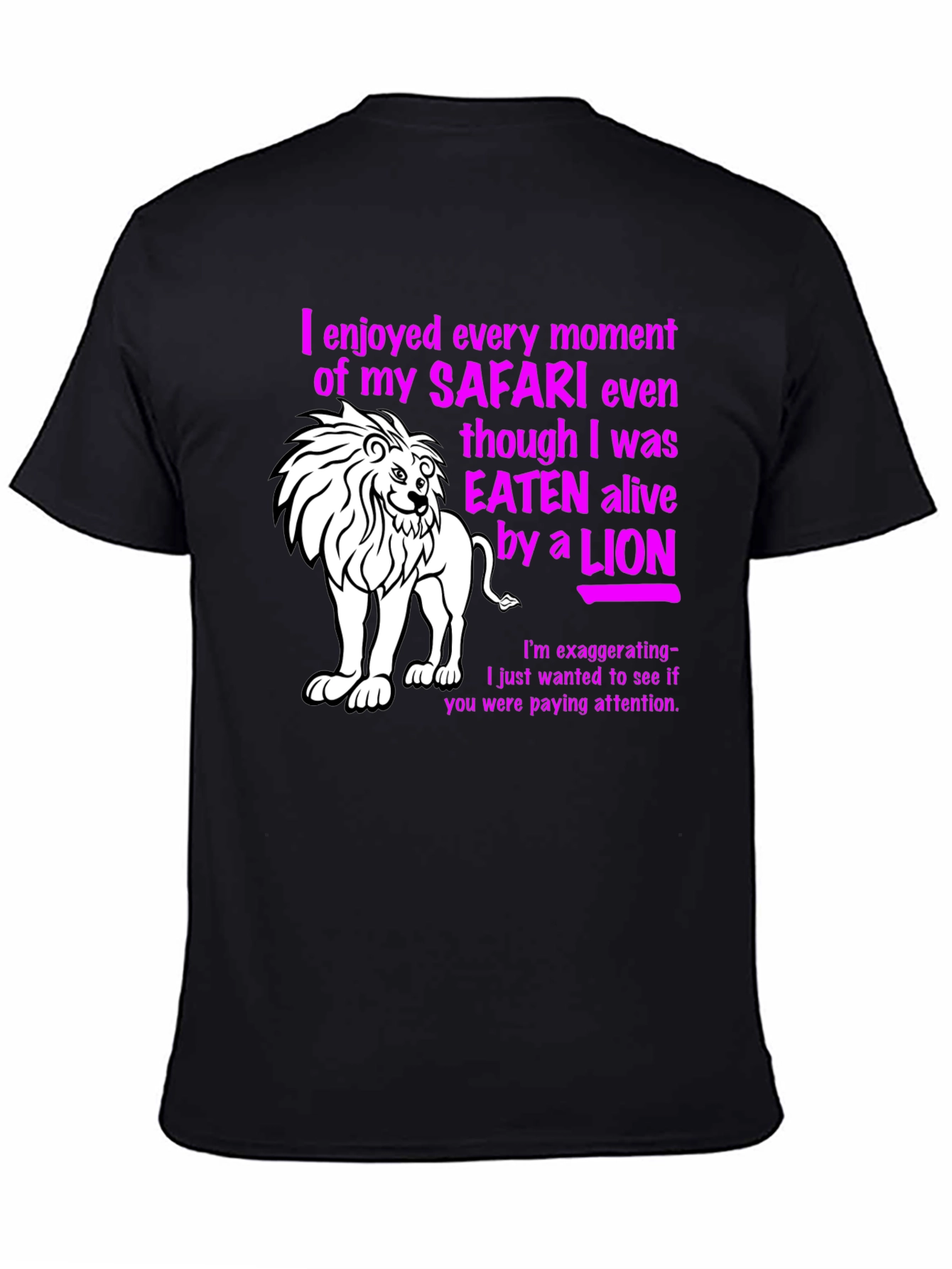 Safari Lion Graphic Novelty T-Shirt