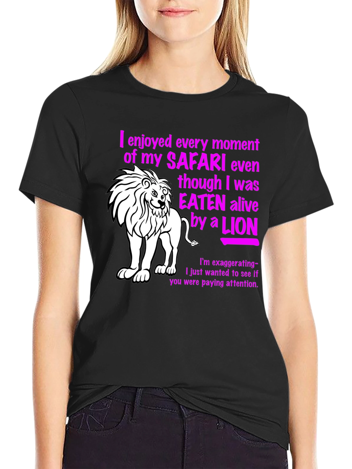 Safari Lion Graphic Novelty T-Shirt