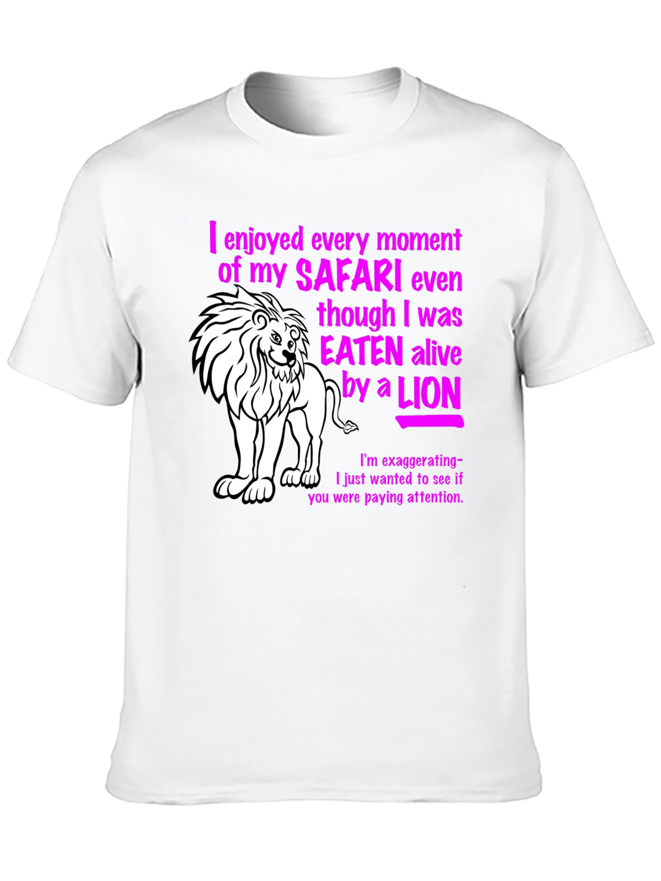 Safari Lion Graphic Novelty T-Shirt