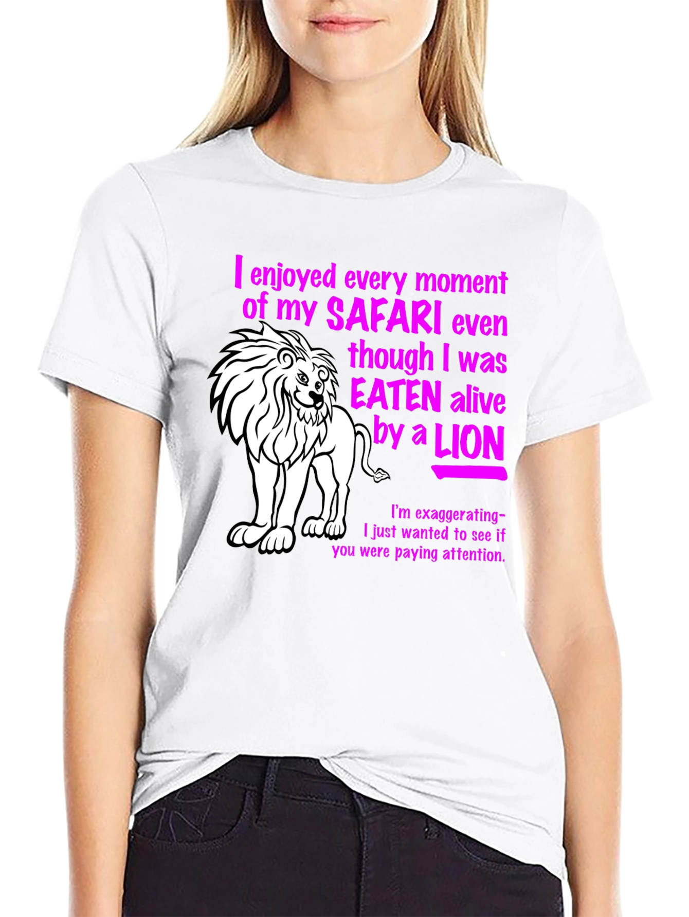 Safari Lion Graphic Novelty T-Shirt