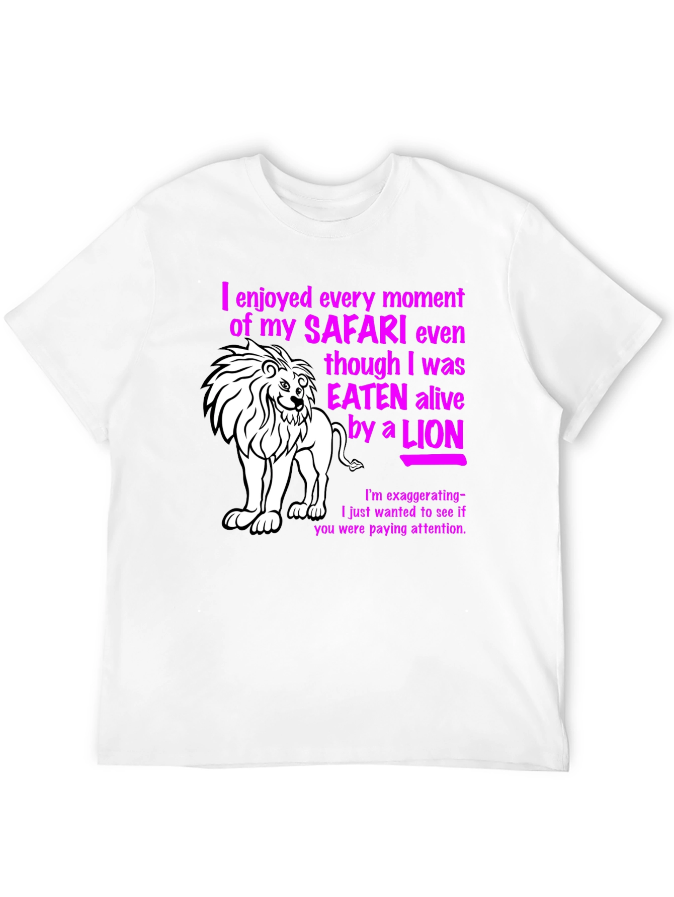 Safari Lion Graphic Novelty T-Shirt