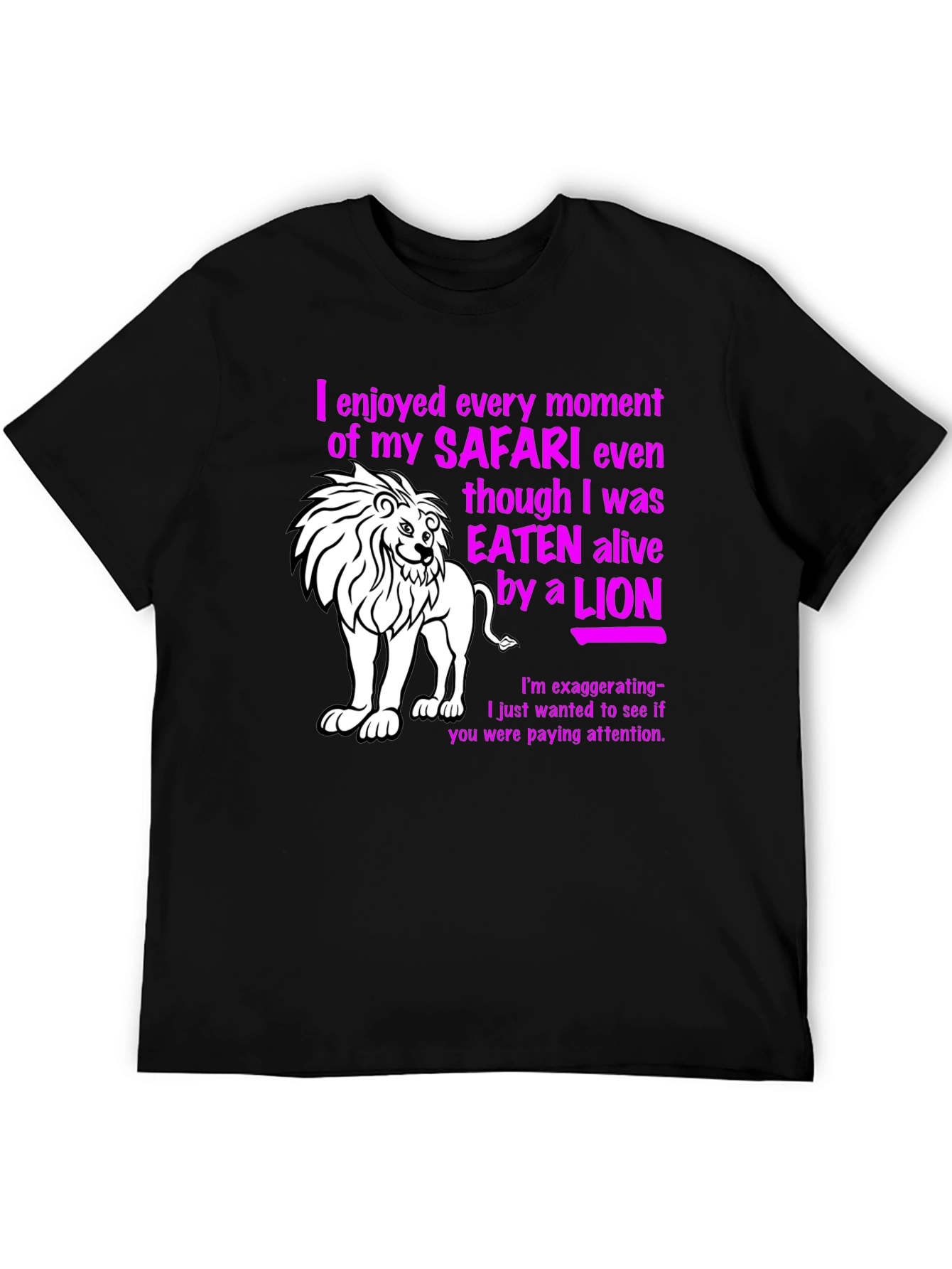 Safari Lion Graphic Novelty T-Shirt