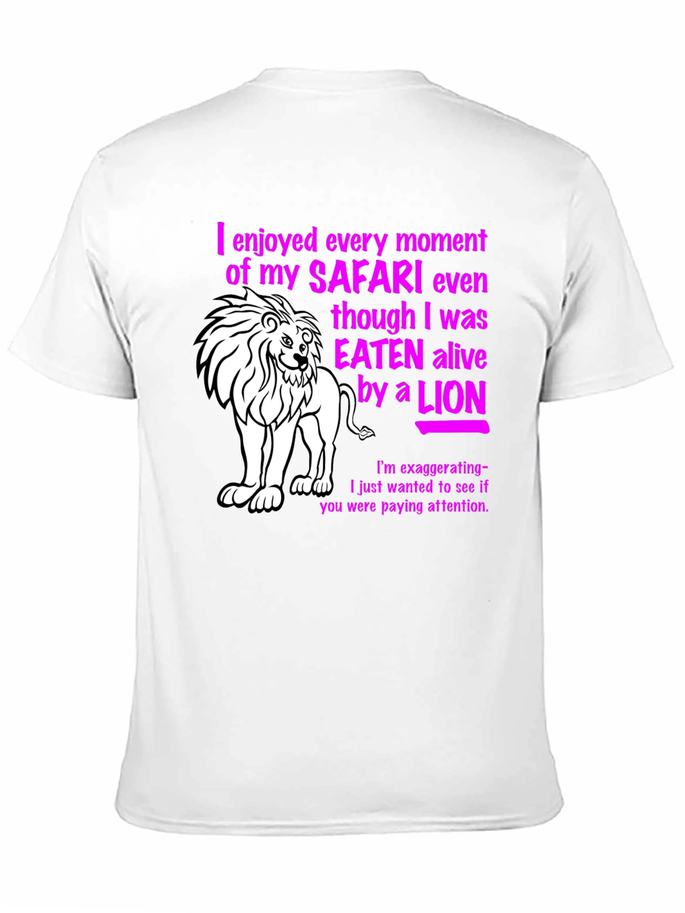 Safari Lion Graphic Novelty T-Shirt