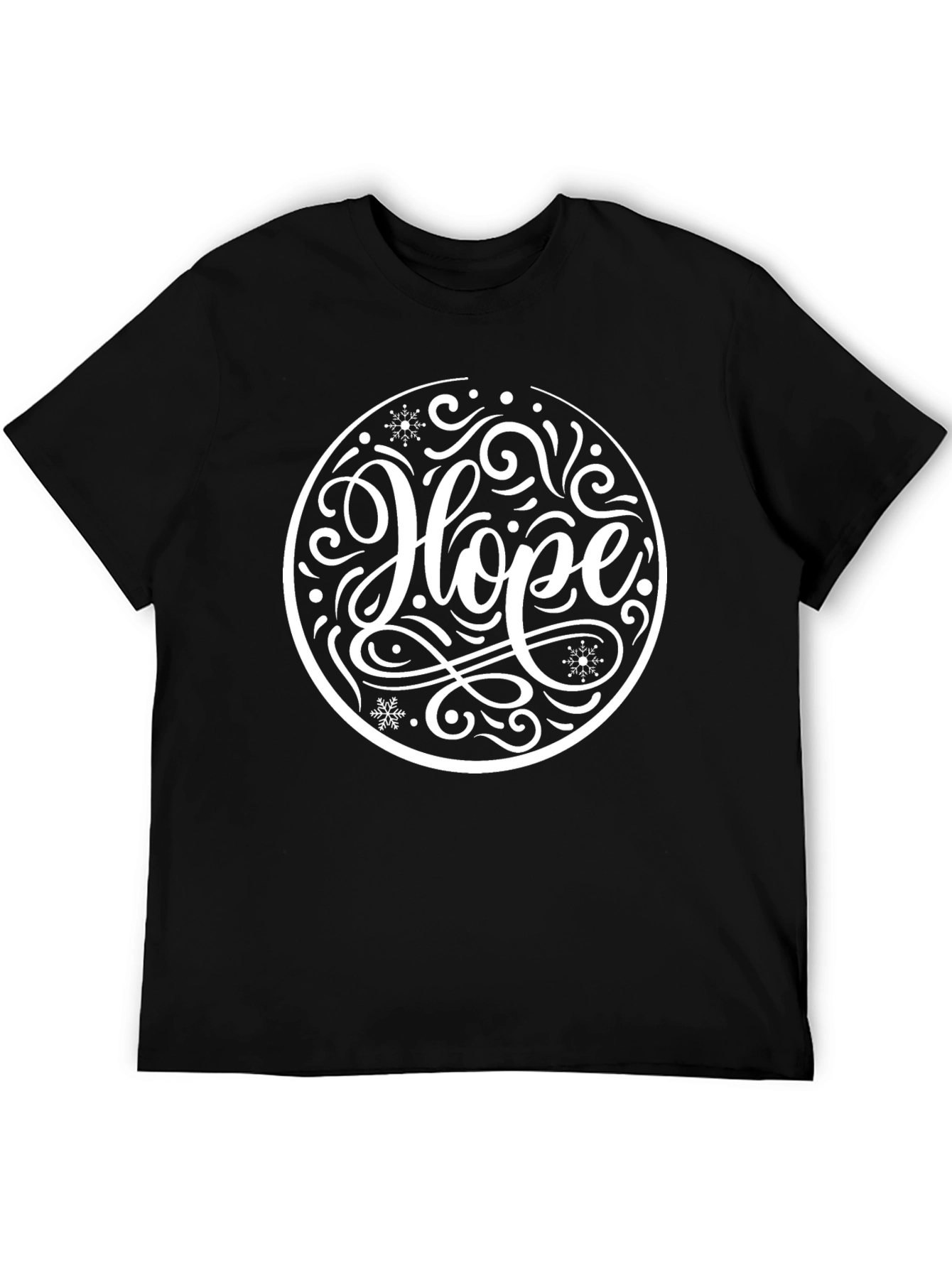 Hope Graphic Tee - Black Holiday Shirt