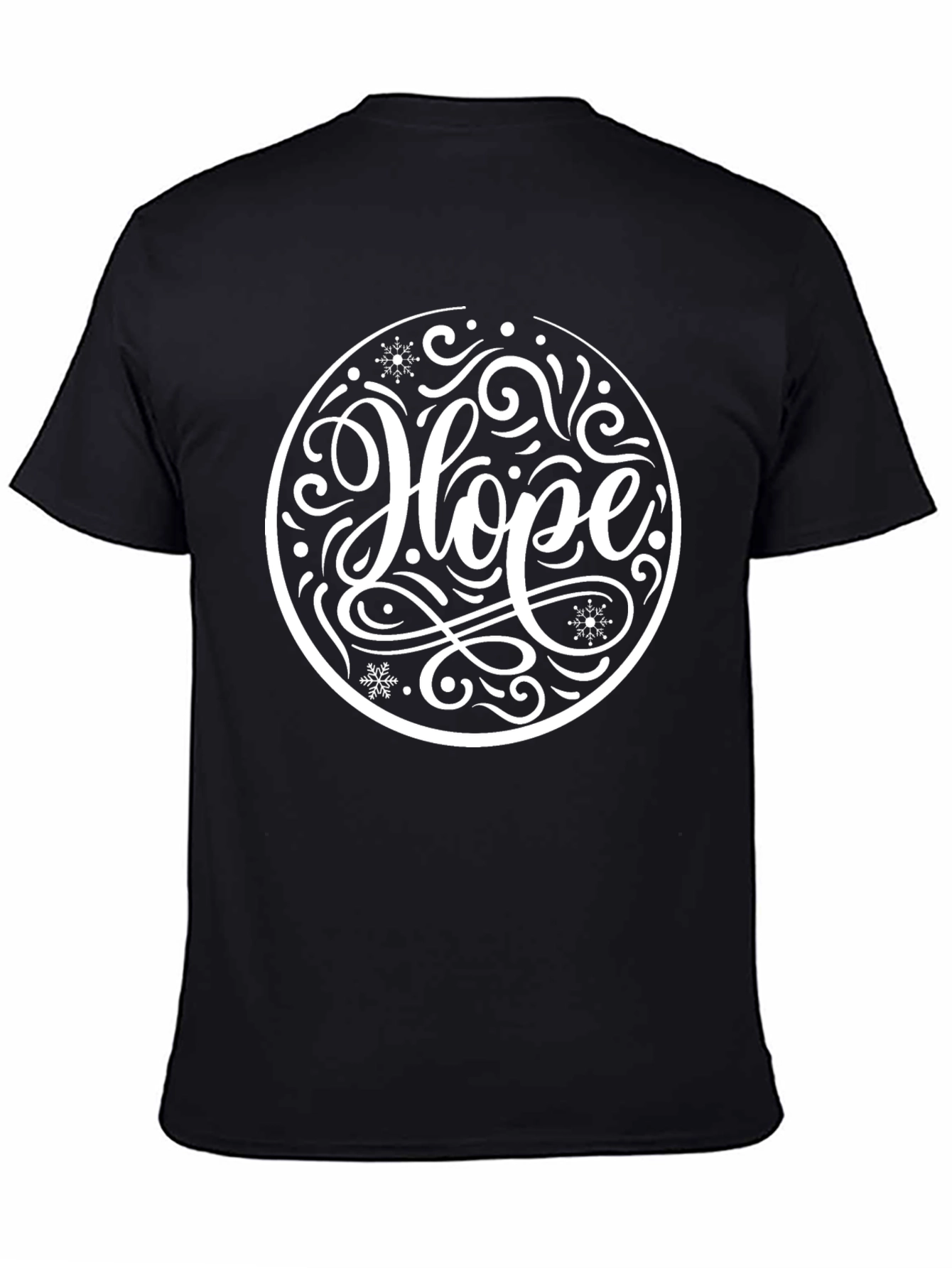 Hope Graphic Tee - Black Holiday Shirt