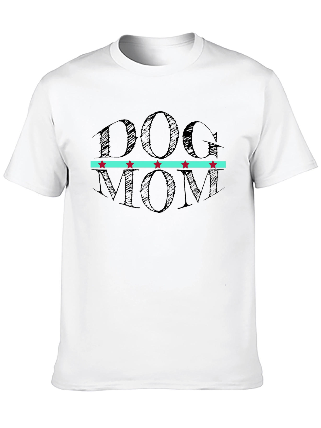 Dog Mom Graphic T-Shirt - Black