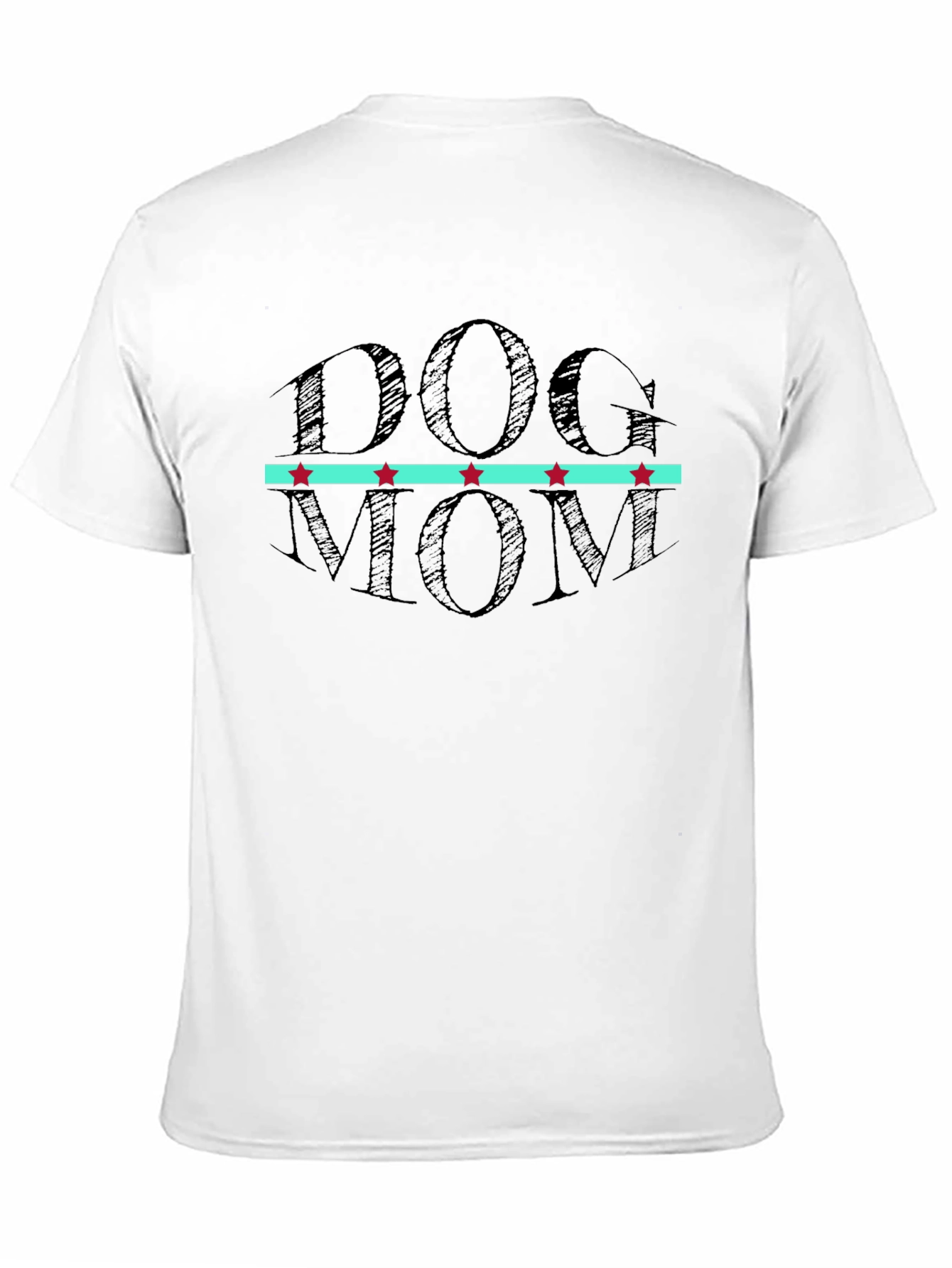 Dog Mom Graphic T-Shirt - Black