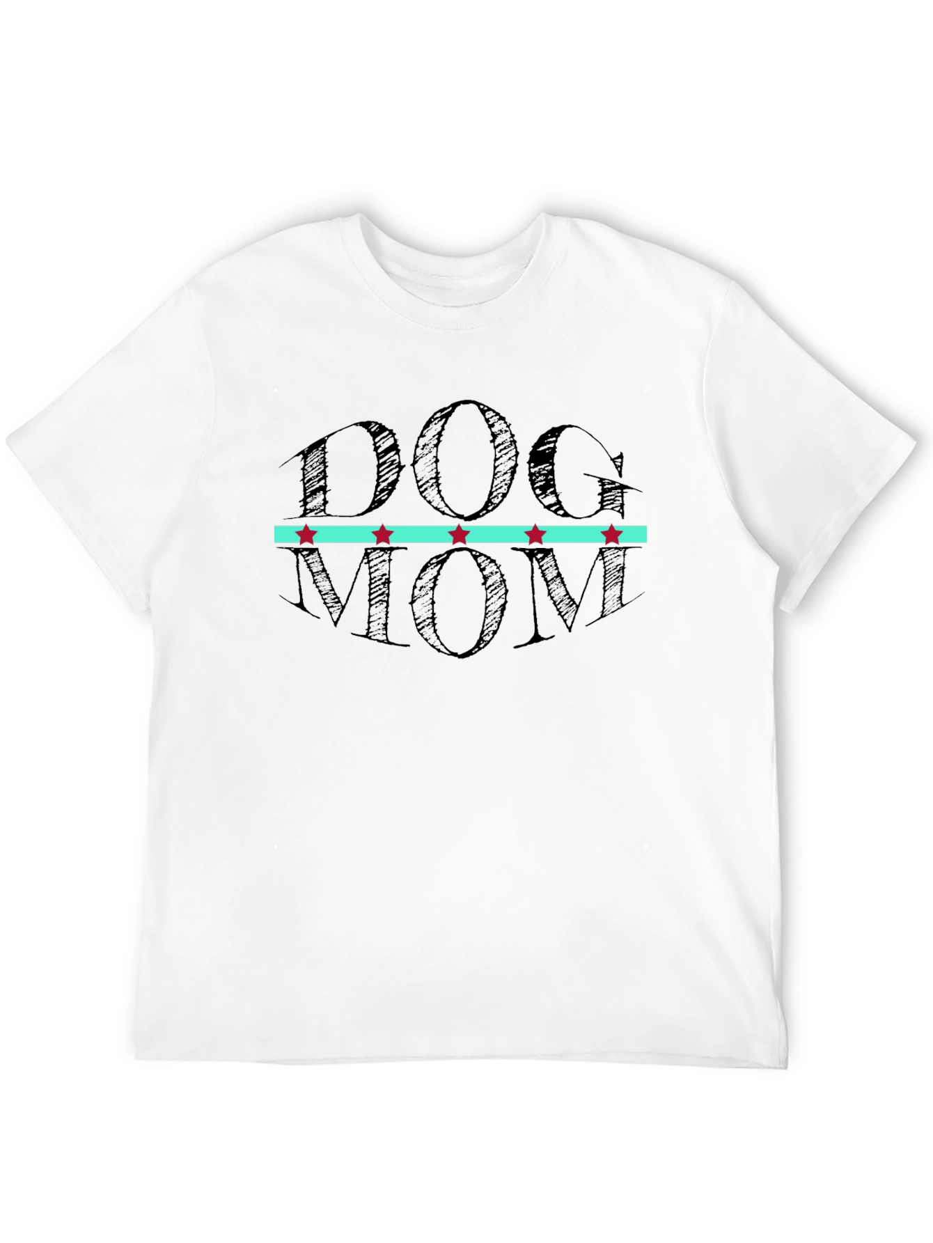 Dog Mom Graphic T-Shirt - Black