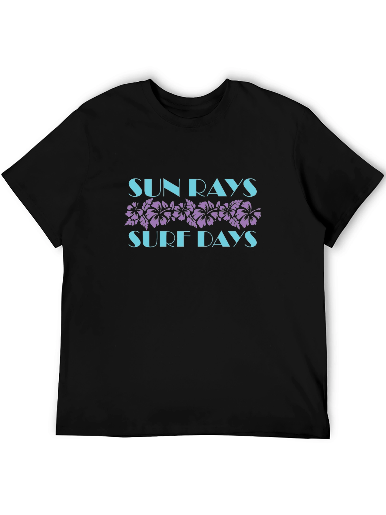 Sun Rays Surf Days Graphic Tee - Black