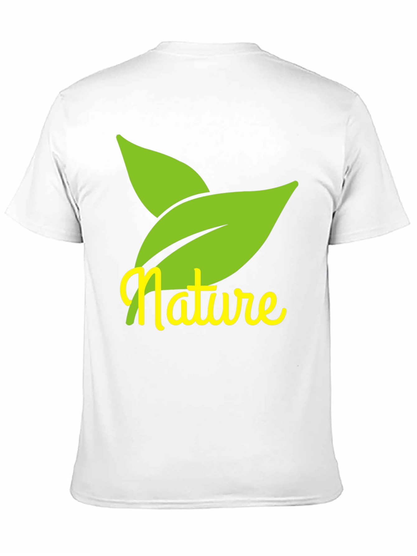 Nature Leaves Graphic Black T-Shirt