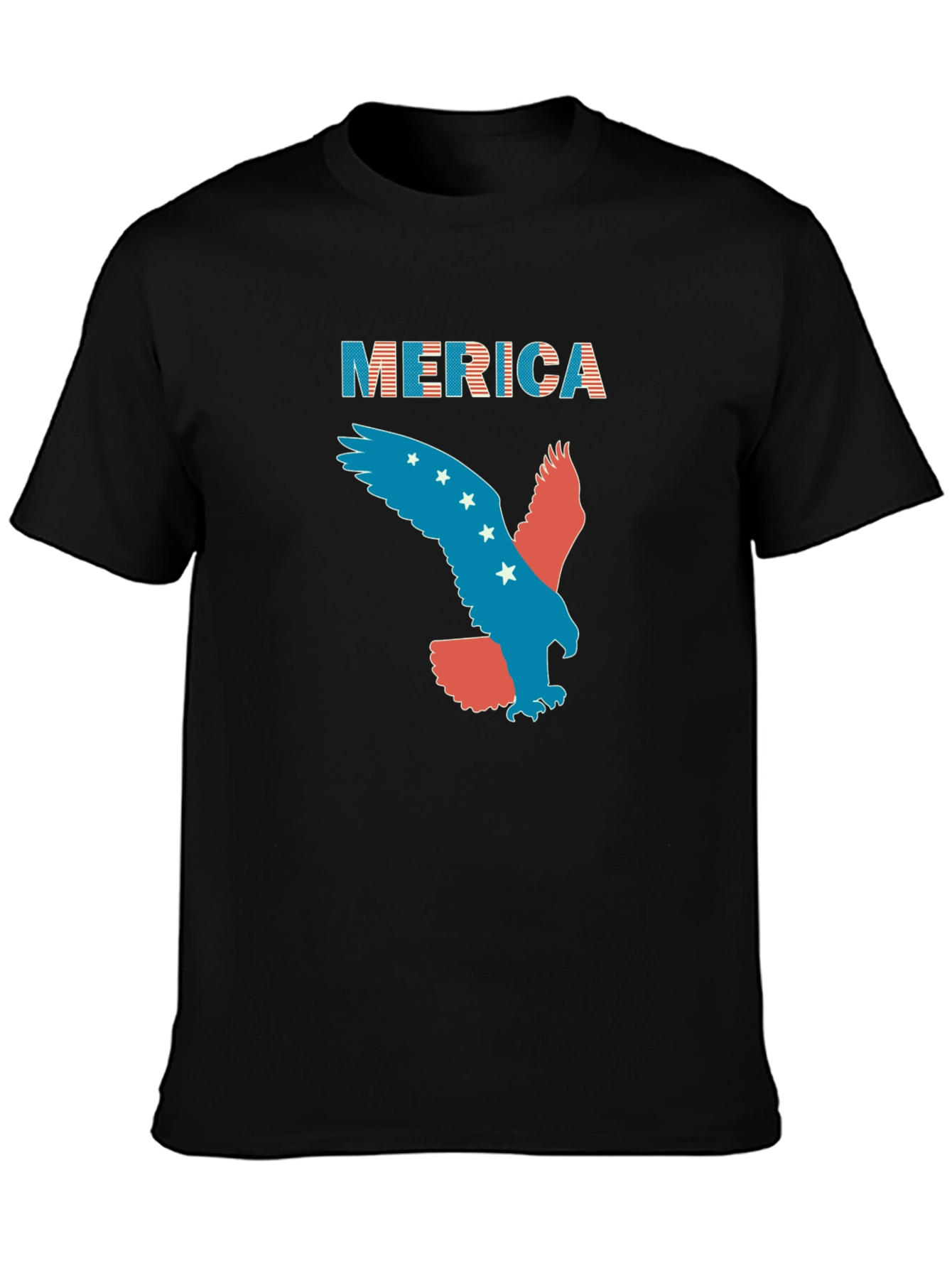 Patriotic Merica Eagle Graphic T-Shirt
