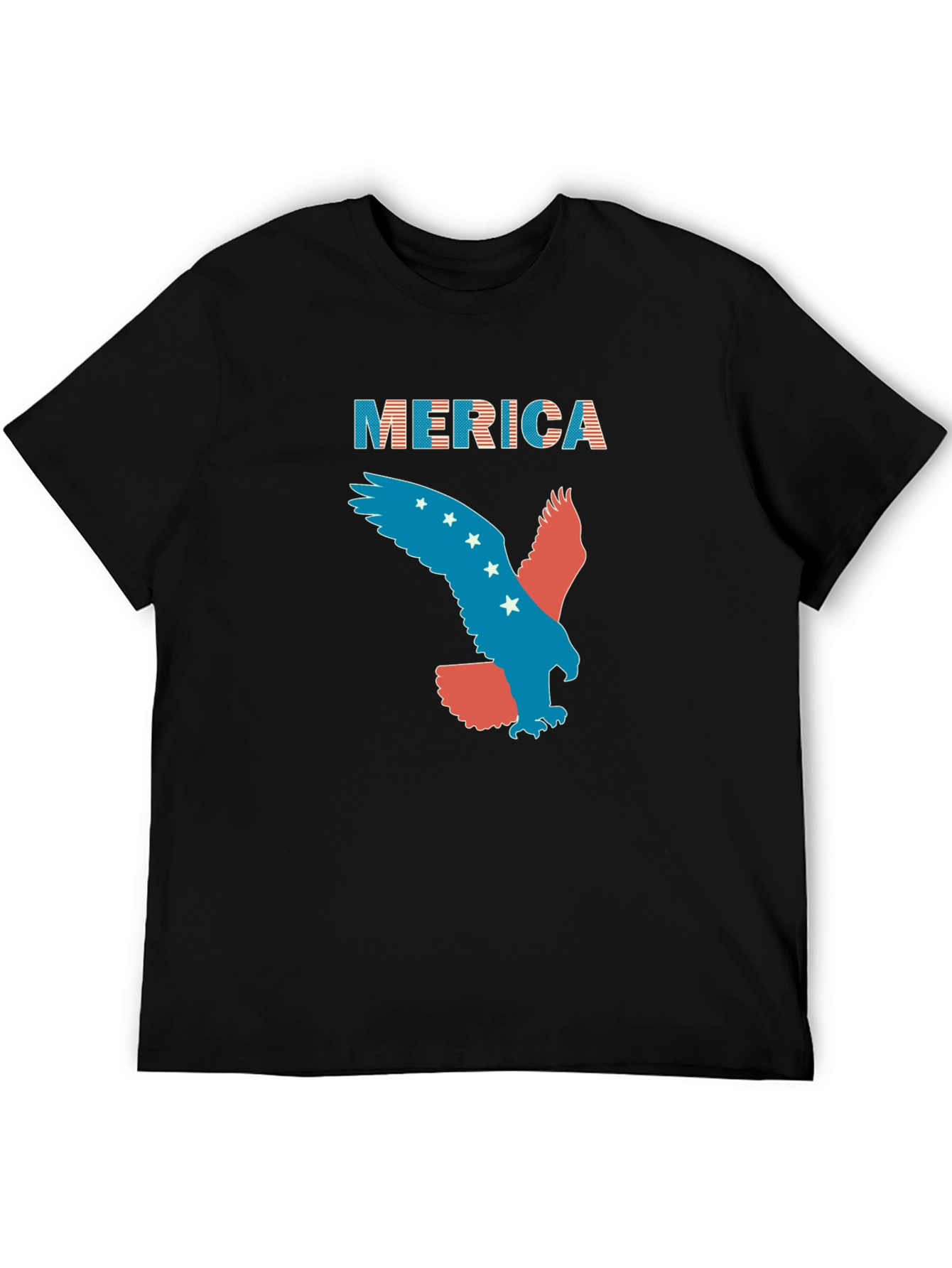 Patriotic Merica Eagle Graphic T-Shirt