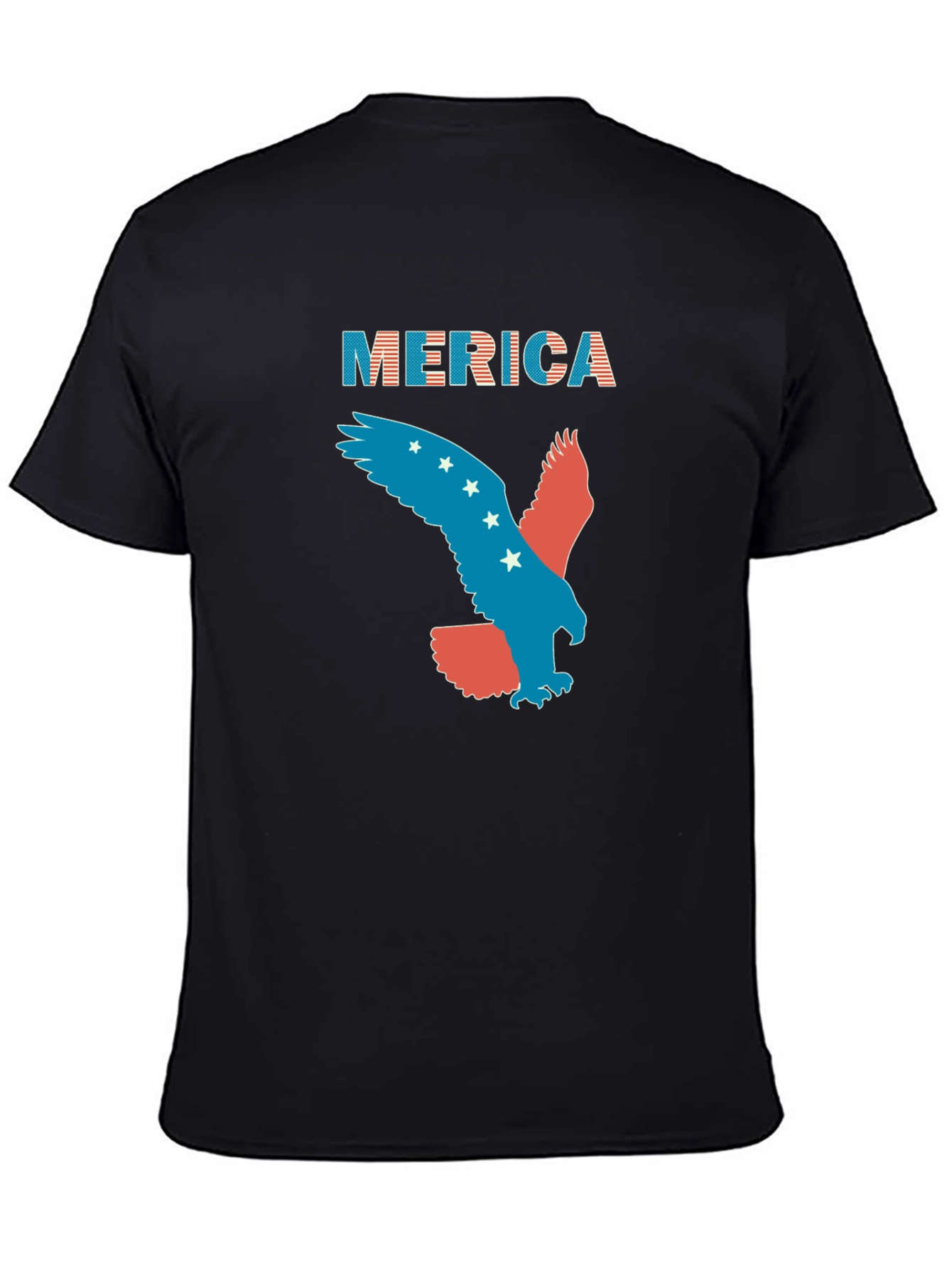 Patriotic Merica Eagle Graphic T-Shirt