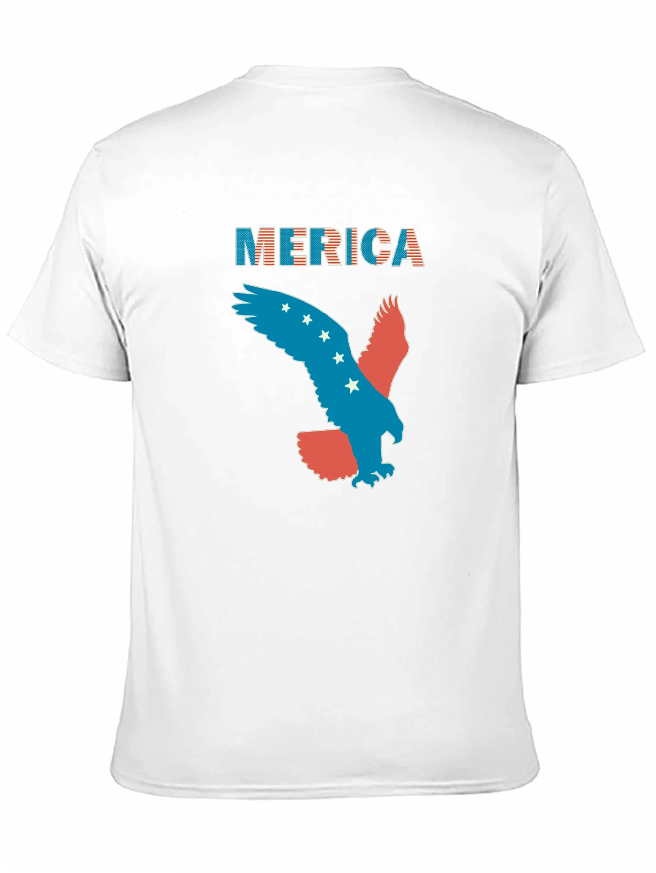 Patriotic Merica Eagle Graphic T-Shirt