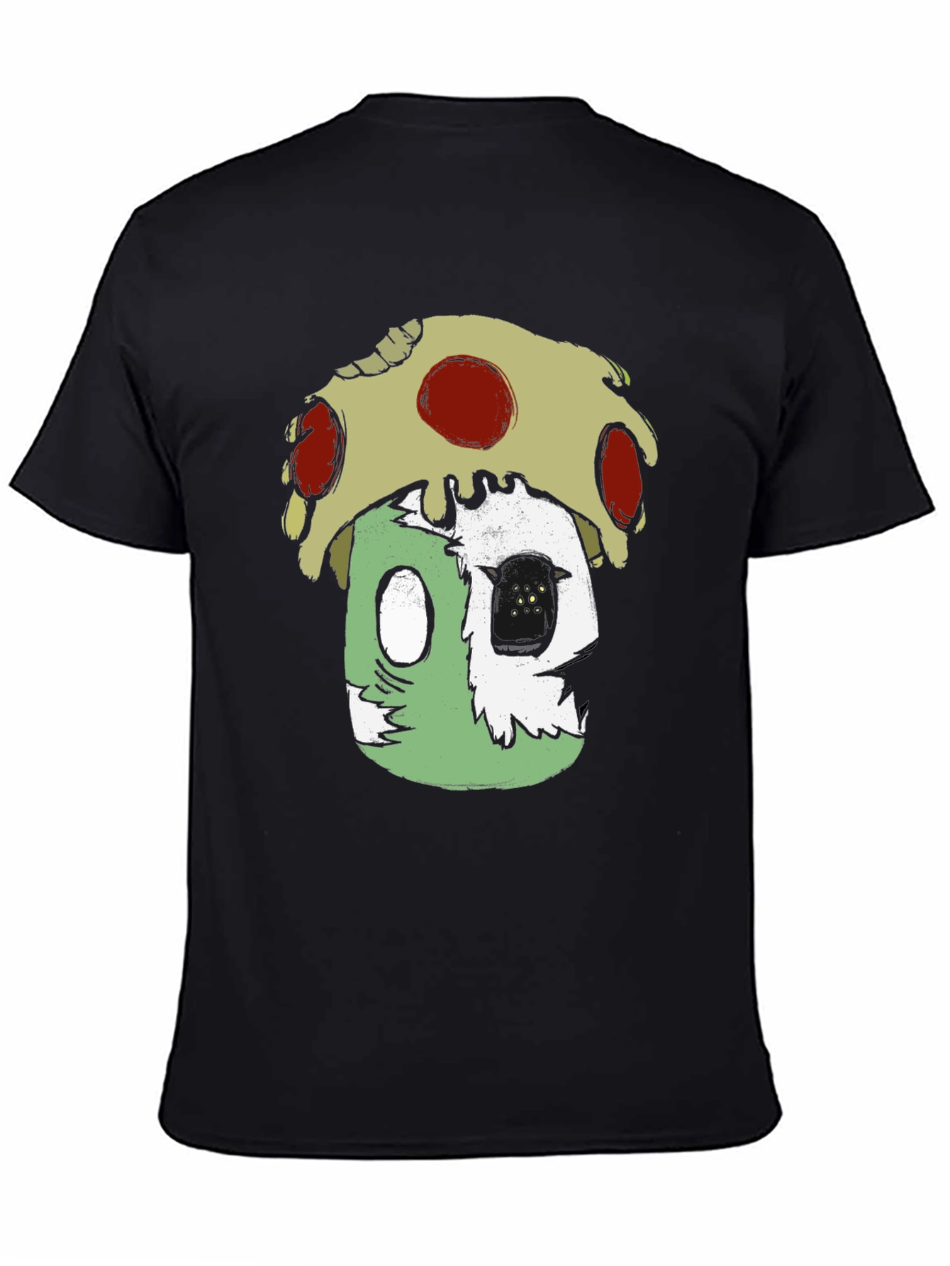 Zombie Mushroom Pizza Graphic T-Shirt