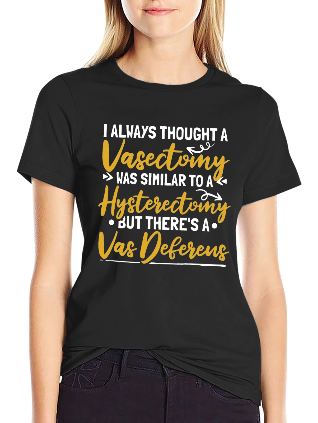 Vasectomy vs. Hysterectomy Funny T-Shirt