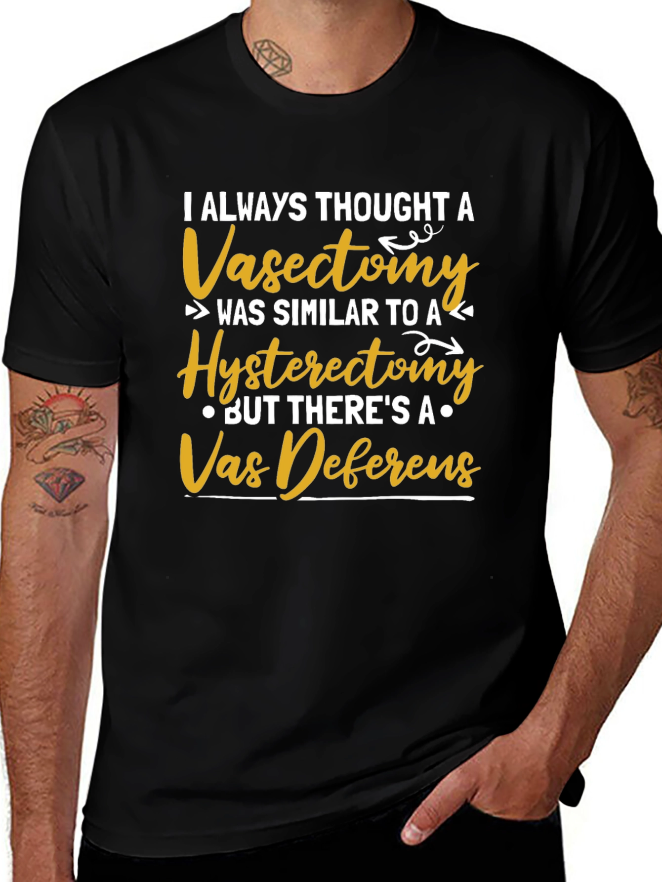 Vasectomy vs. Hysterectomy Funny T-Shirt