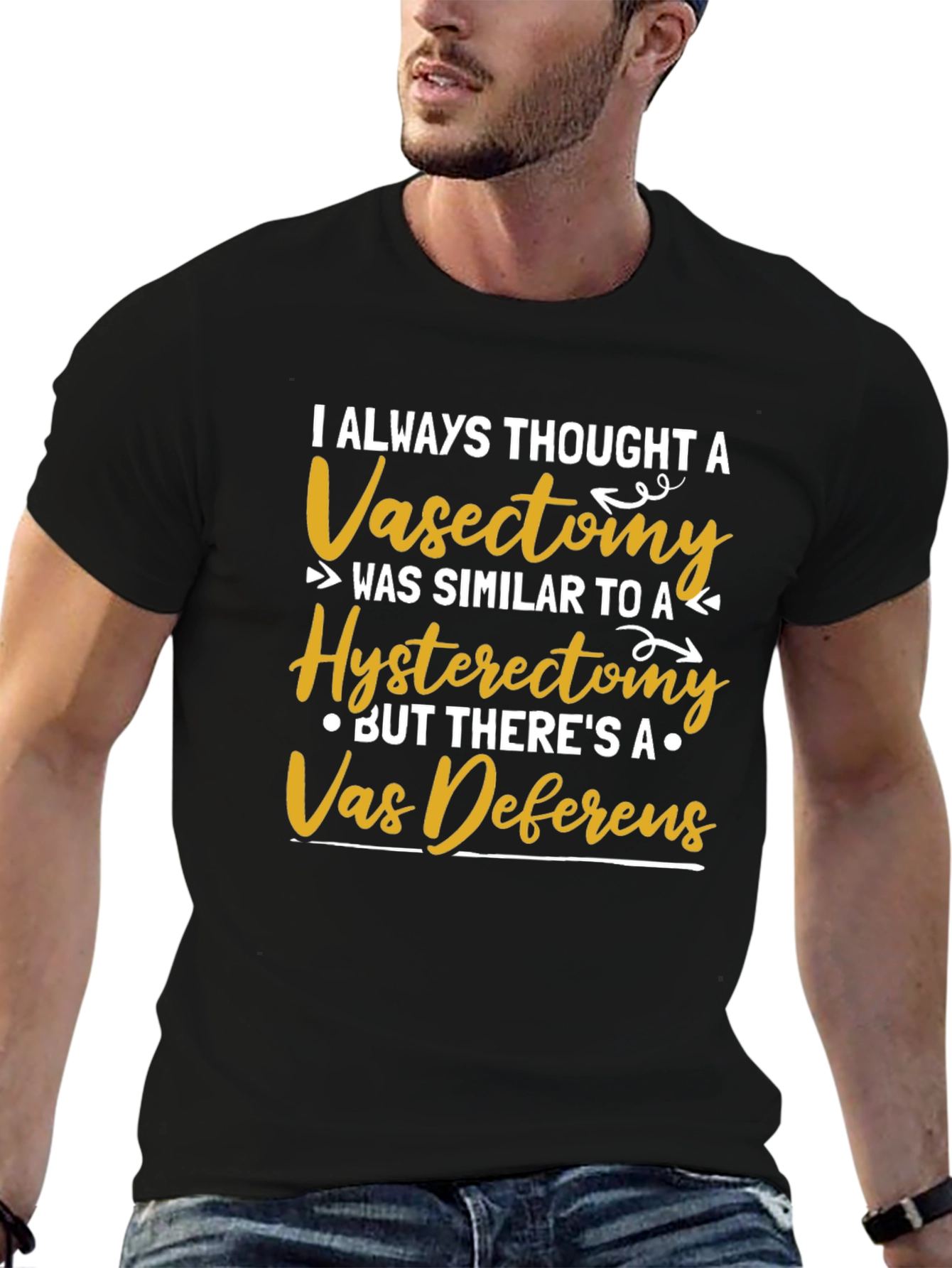 Vasectomy vs. Hysterectomy Funny T-Shirt