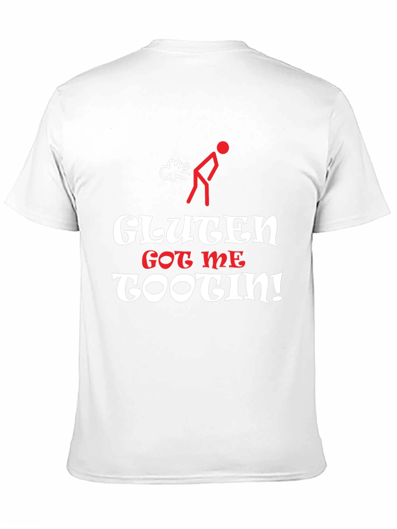 Gluten Got Me Tootin Funny Graphic Tee