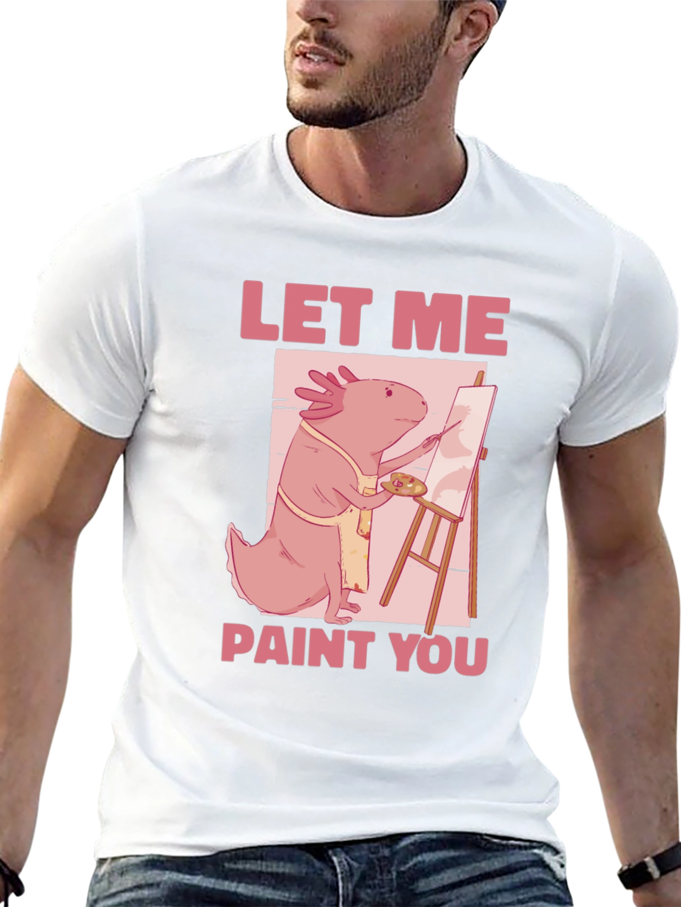 Axolotl Artist T-Shirt - Let Me Paint You