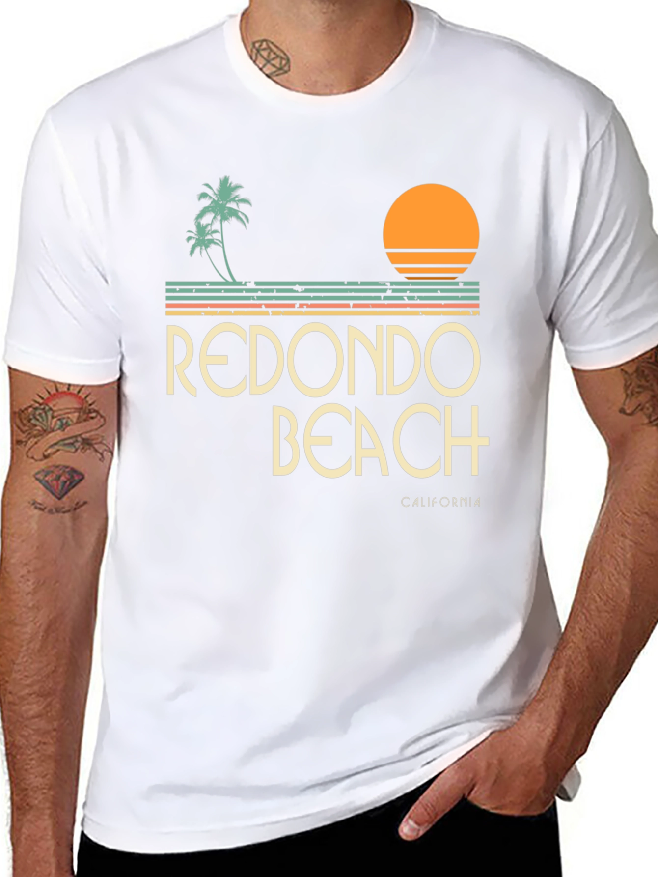 Redondo Beach California Retro T-Shirt