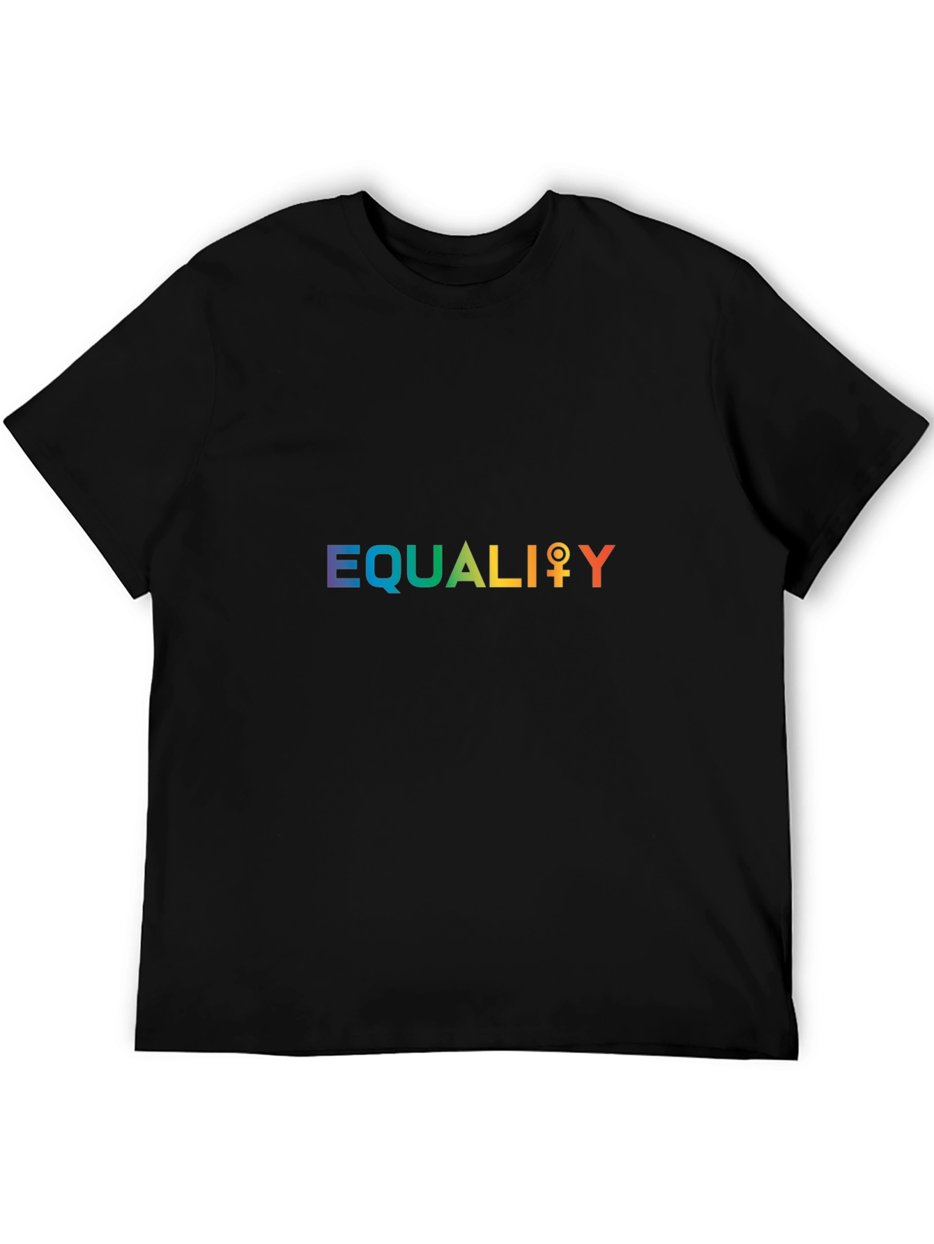 Equality Rainbow Graphic Tee - Black