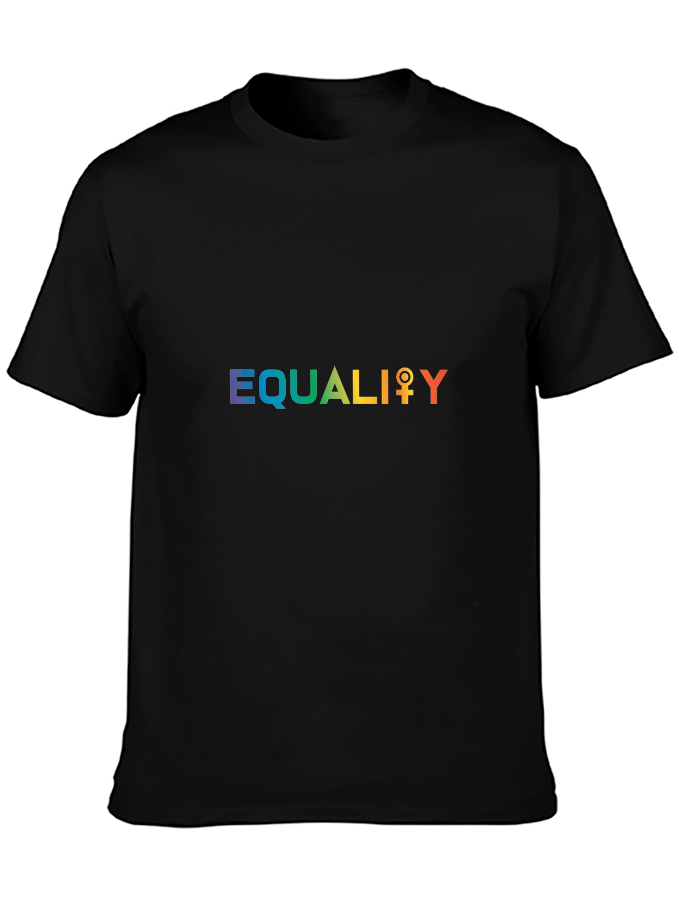 Equality Rainbow Graphic Tee - Black