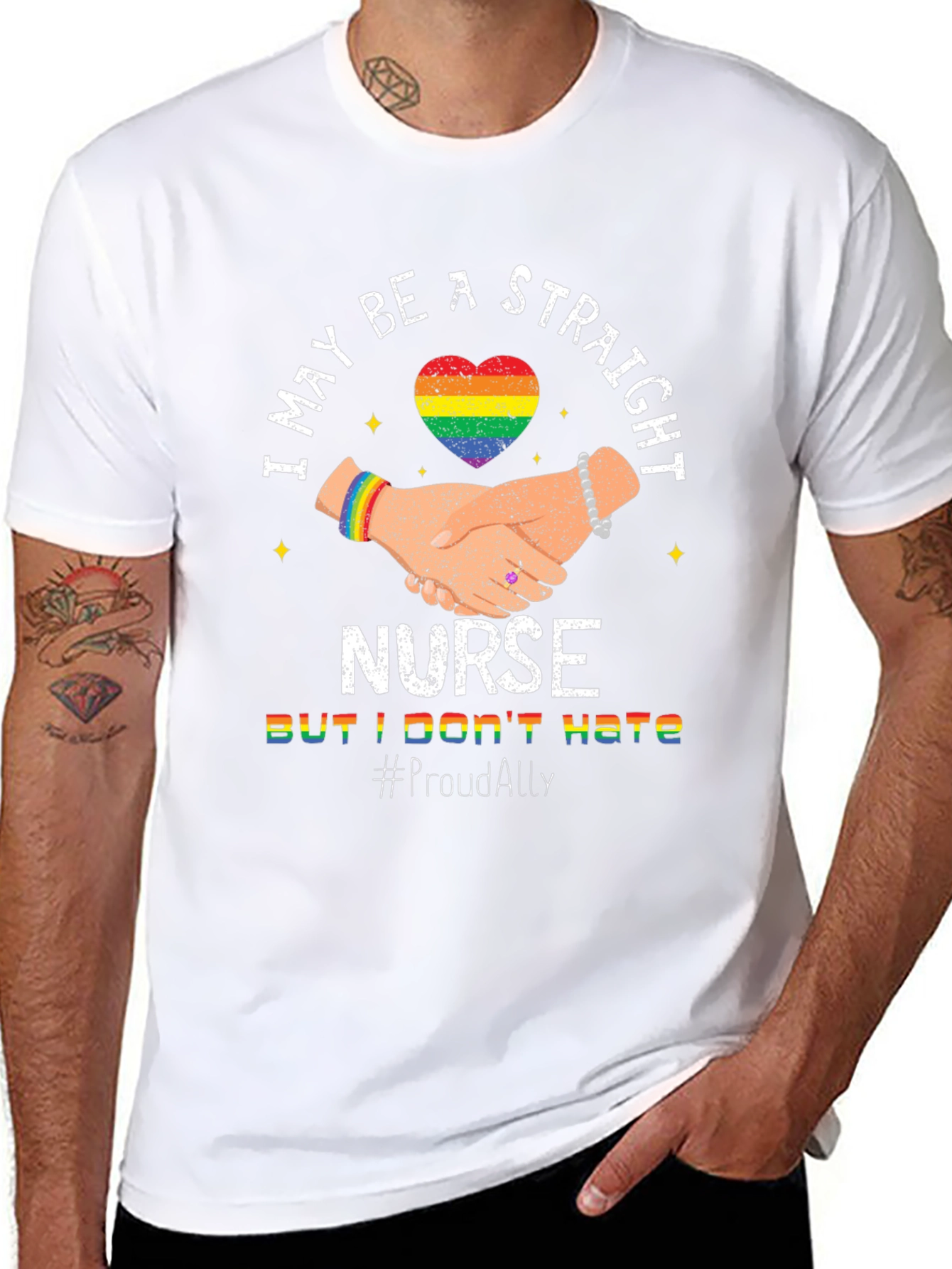 Straight Nurse Pride Ally T-Shirt