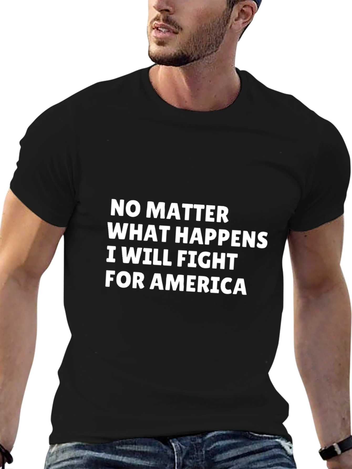 Fight For America Graphic Tee Patriotic T-Shirt