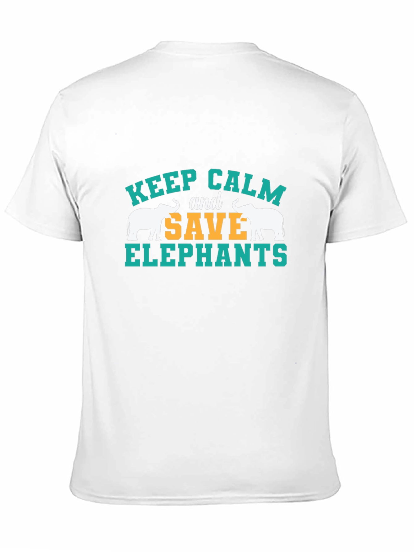 Keep Calm Save Elephants Graphic Tee