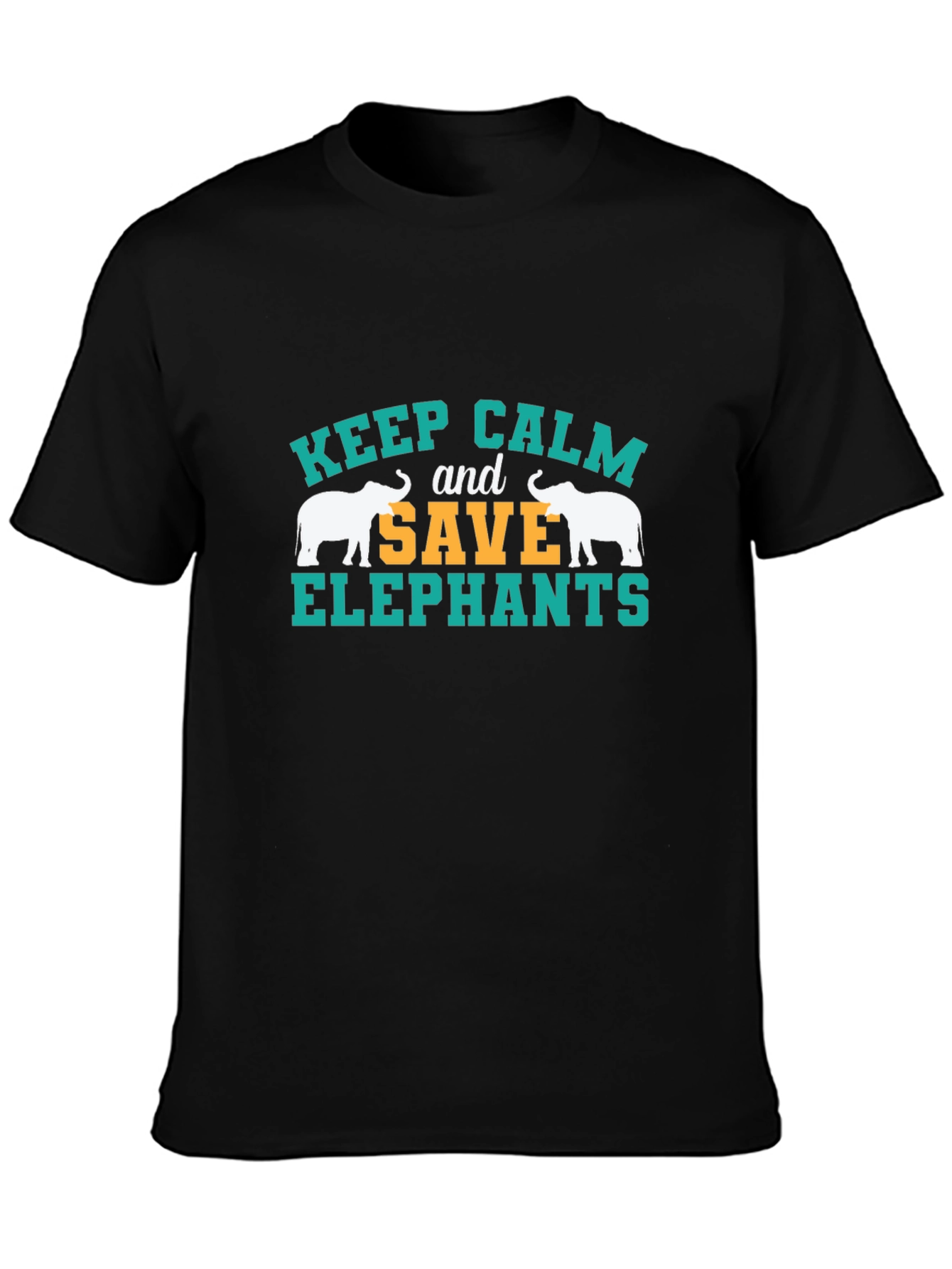 Keep Calm Save Elephants Graphic Tee