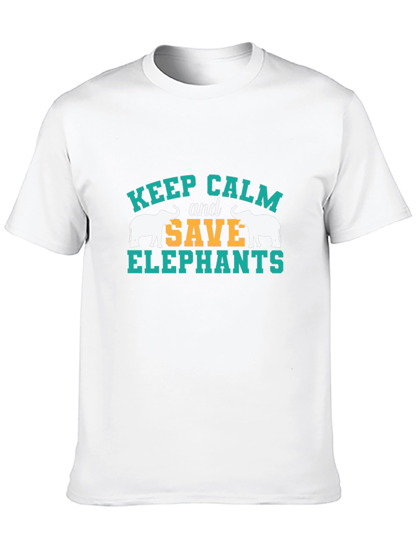 Keep Calm Save Elephants Graphic Tee