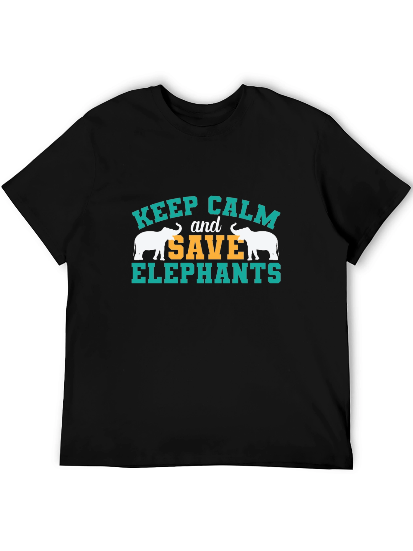 Keep Calm Save Elephants Graphic Tee