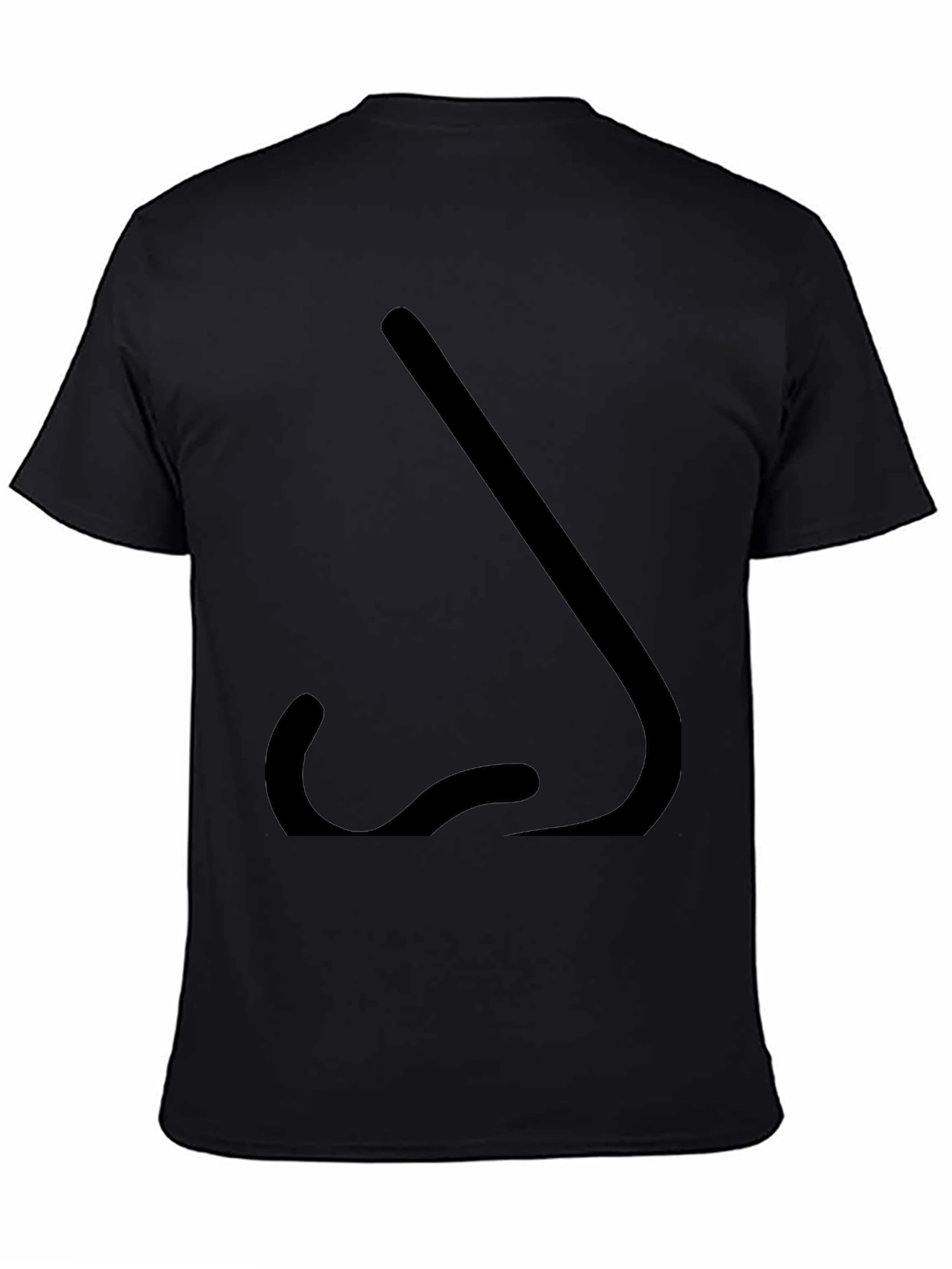 Novelty Nose Graphic Black T-Shirt
