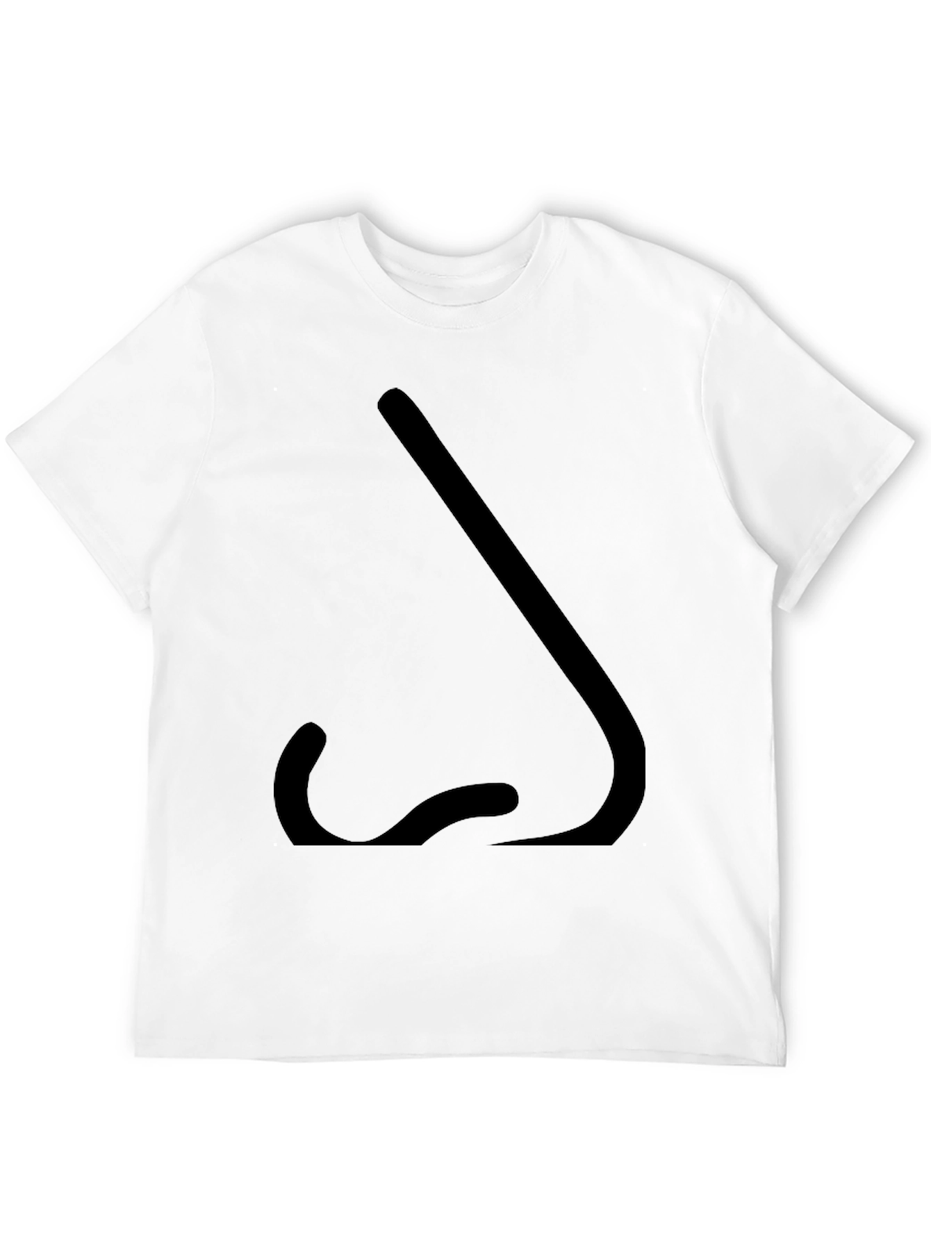 Novelty Nose Graphic Black T-Shirt