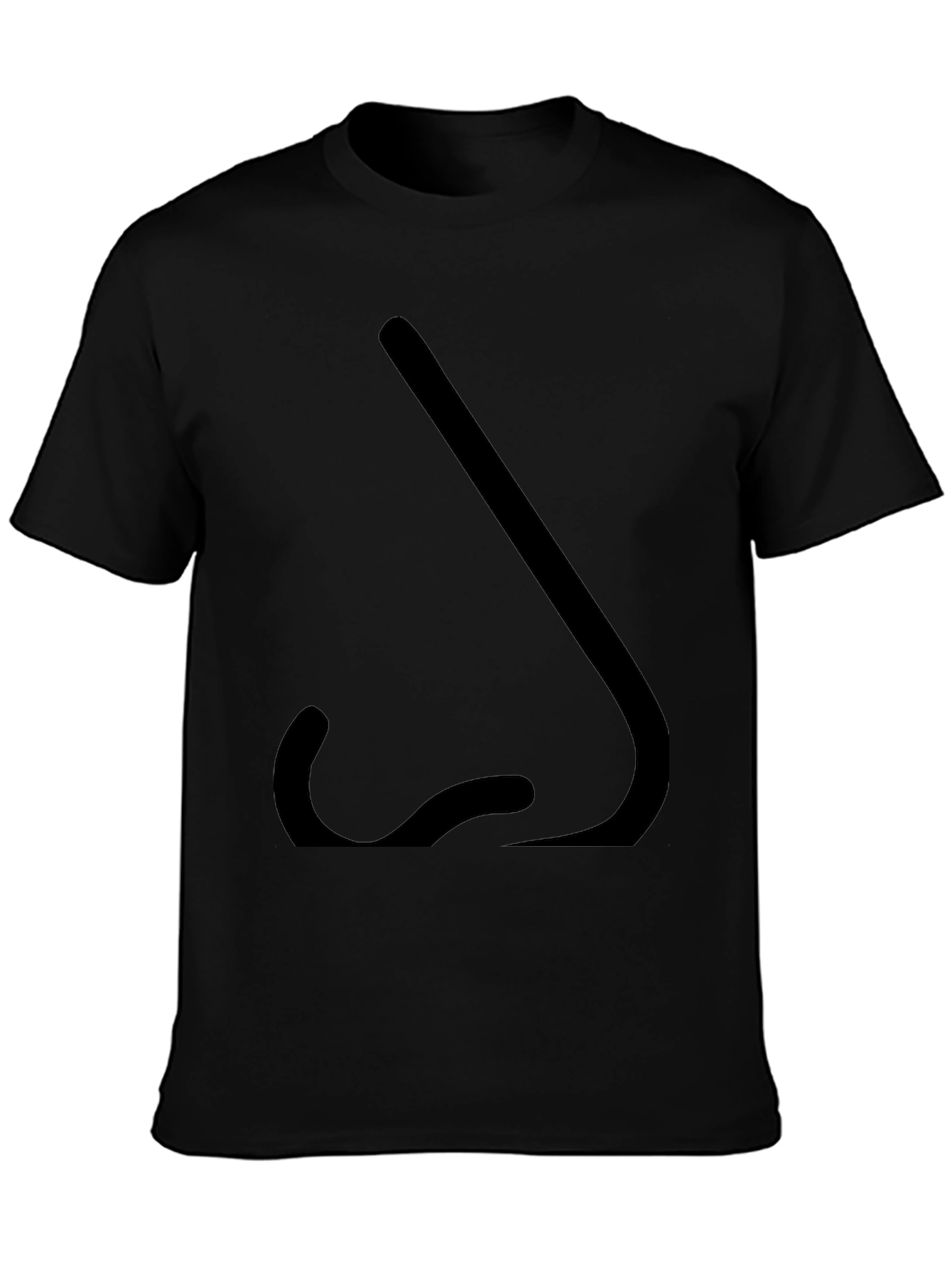 Novelty Nose Graphic Black T-Shirt