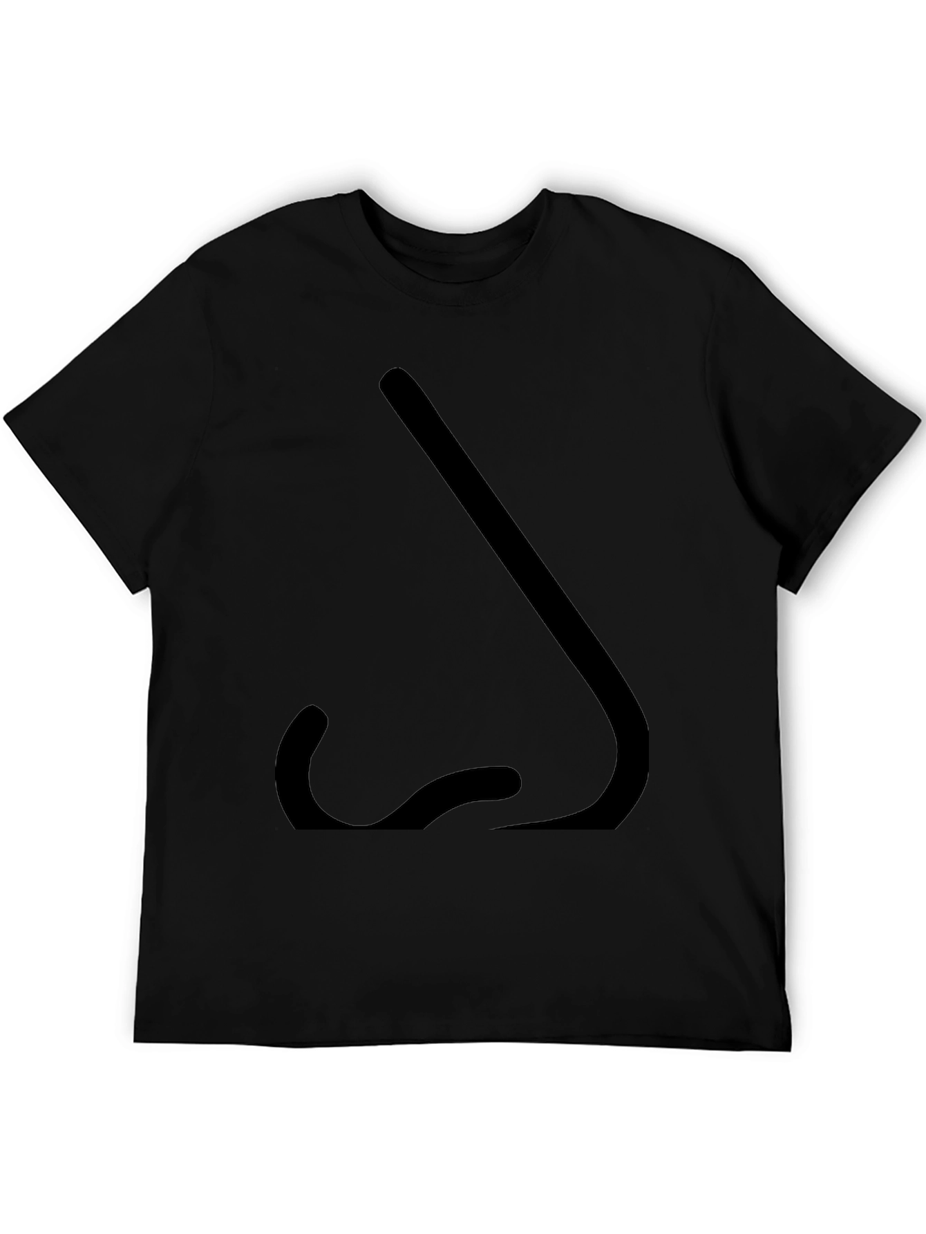 Novelty Nose Graphic Black T-Shirt