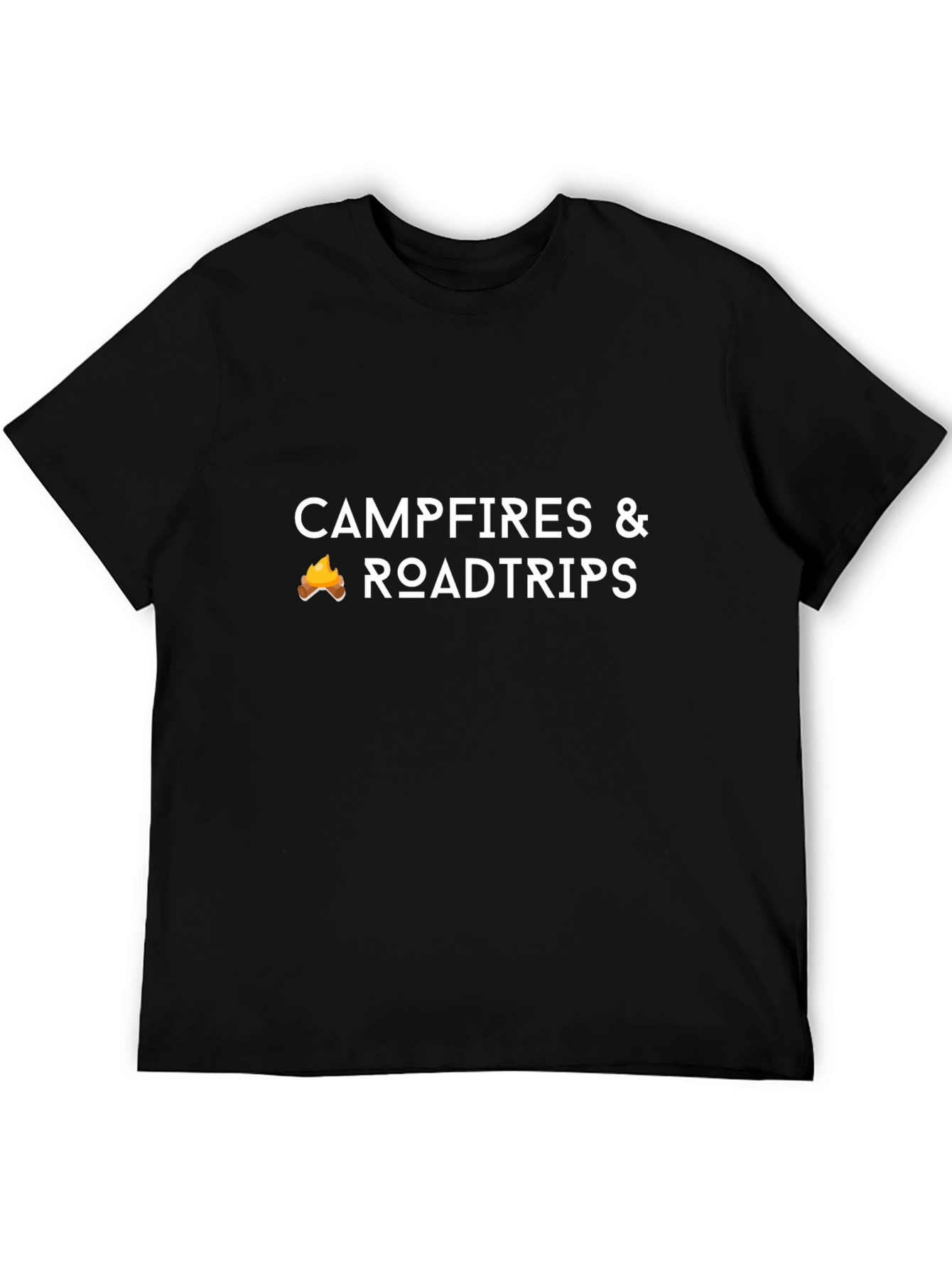 Campfires & Roadtrips Black T-Shirt