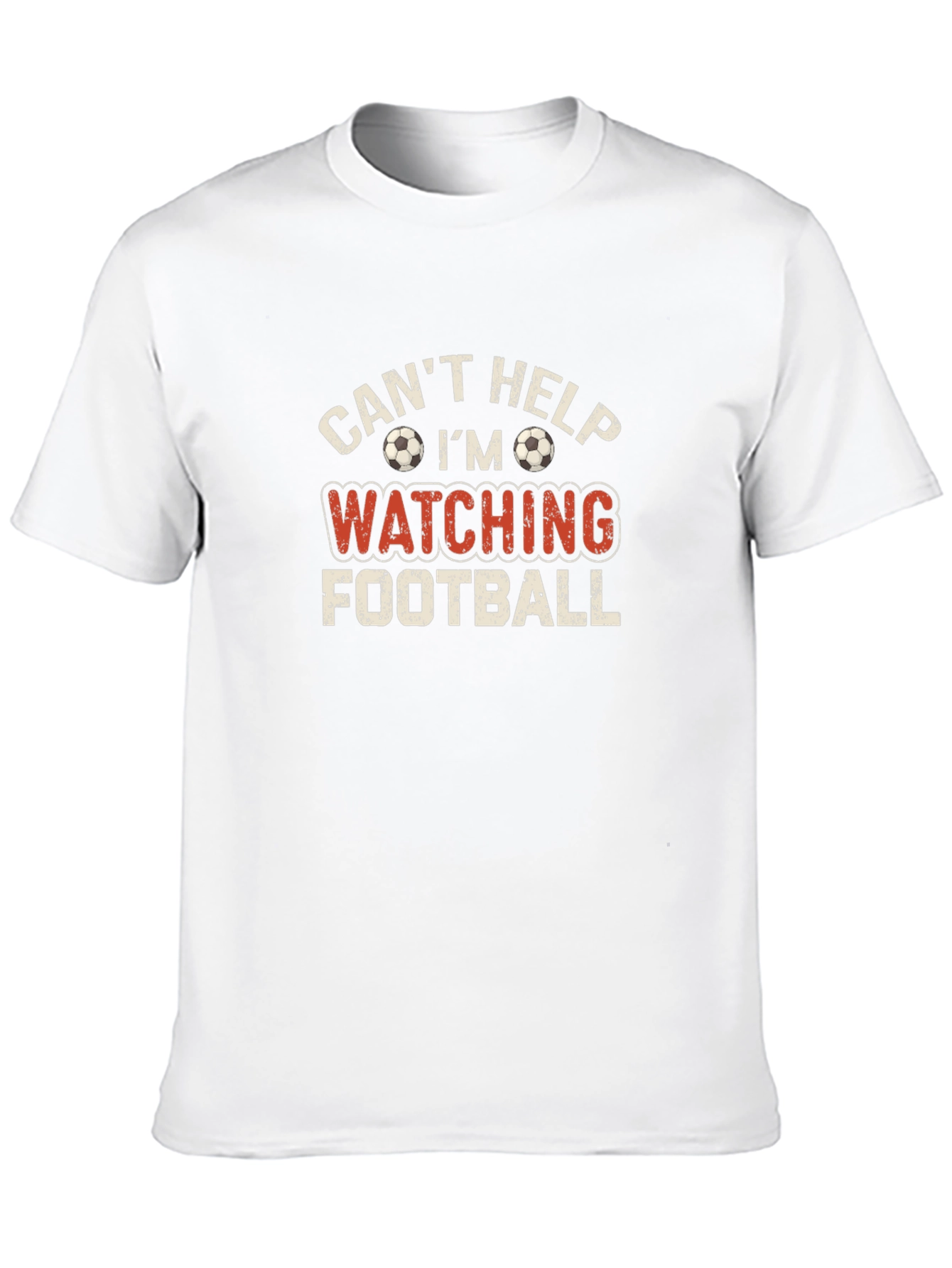 Funny Football T-Shirt - Cant Help It!