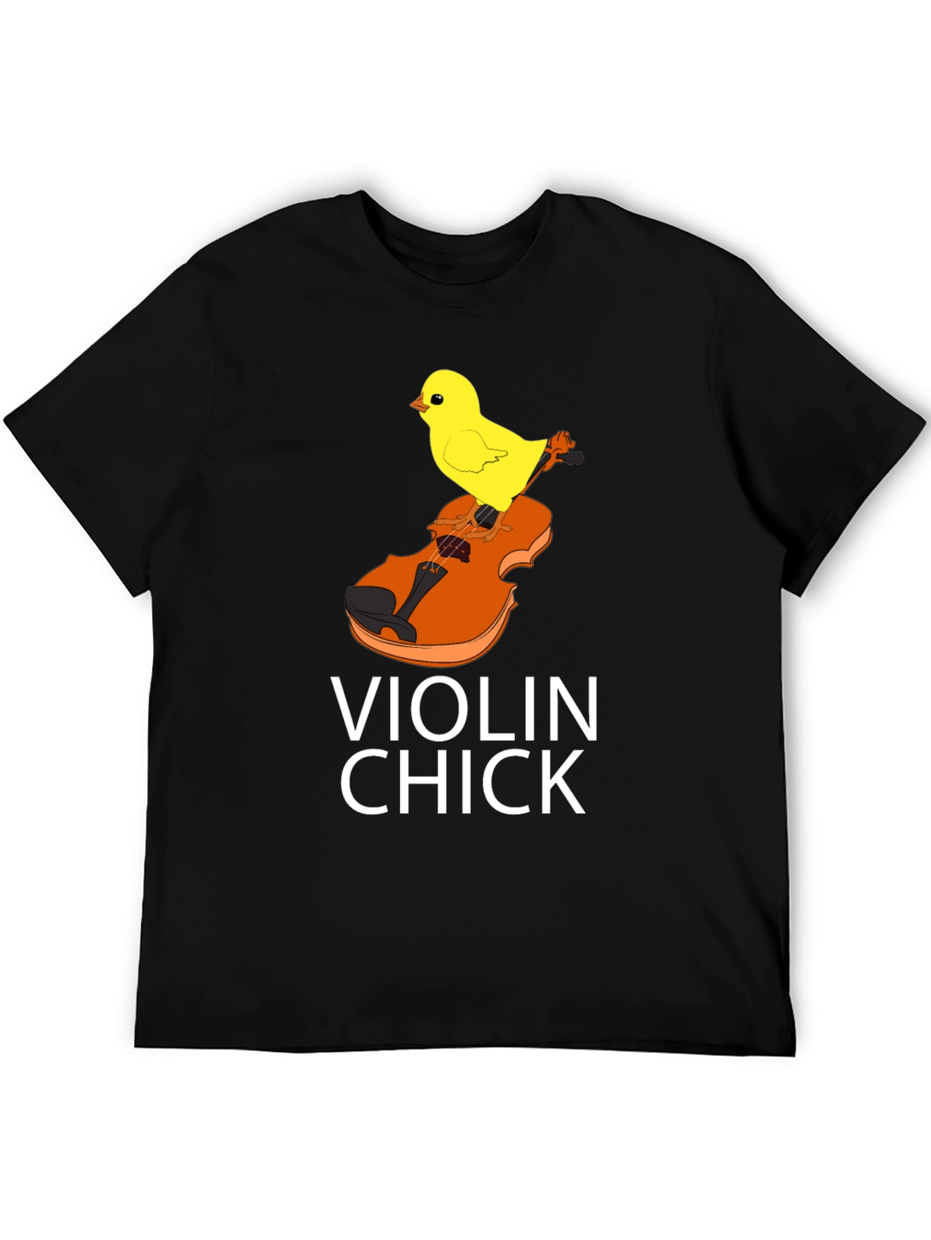Violin Chick Graphic Tee - Music Lover Shirt