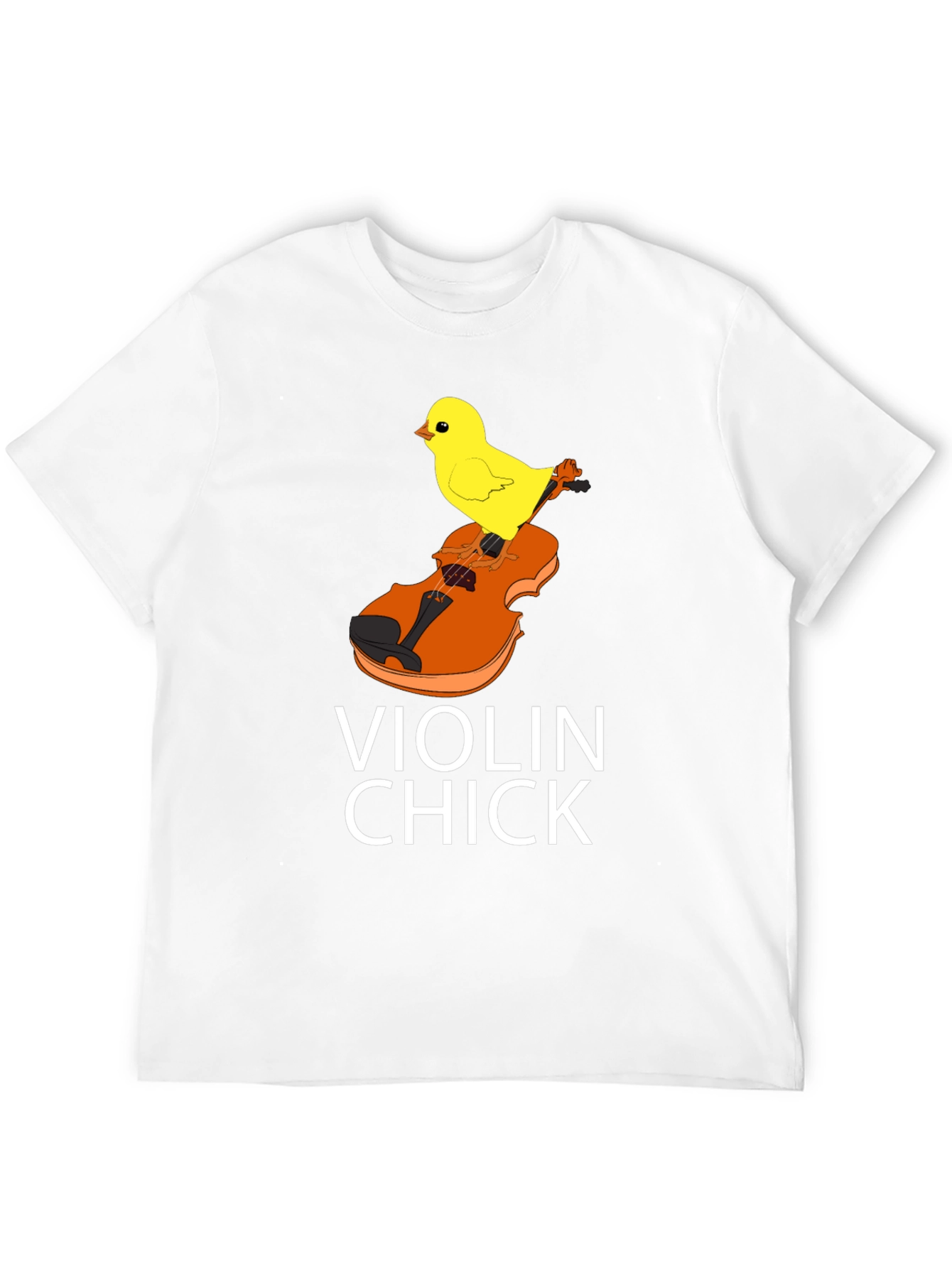 Violin Chick Graphic Tee - Music Lover Shirt