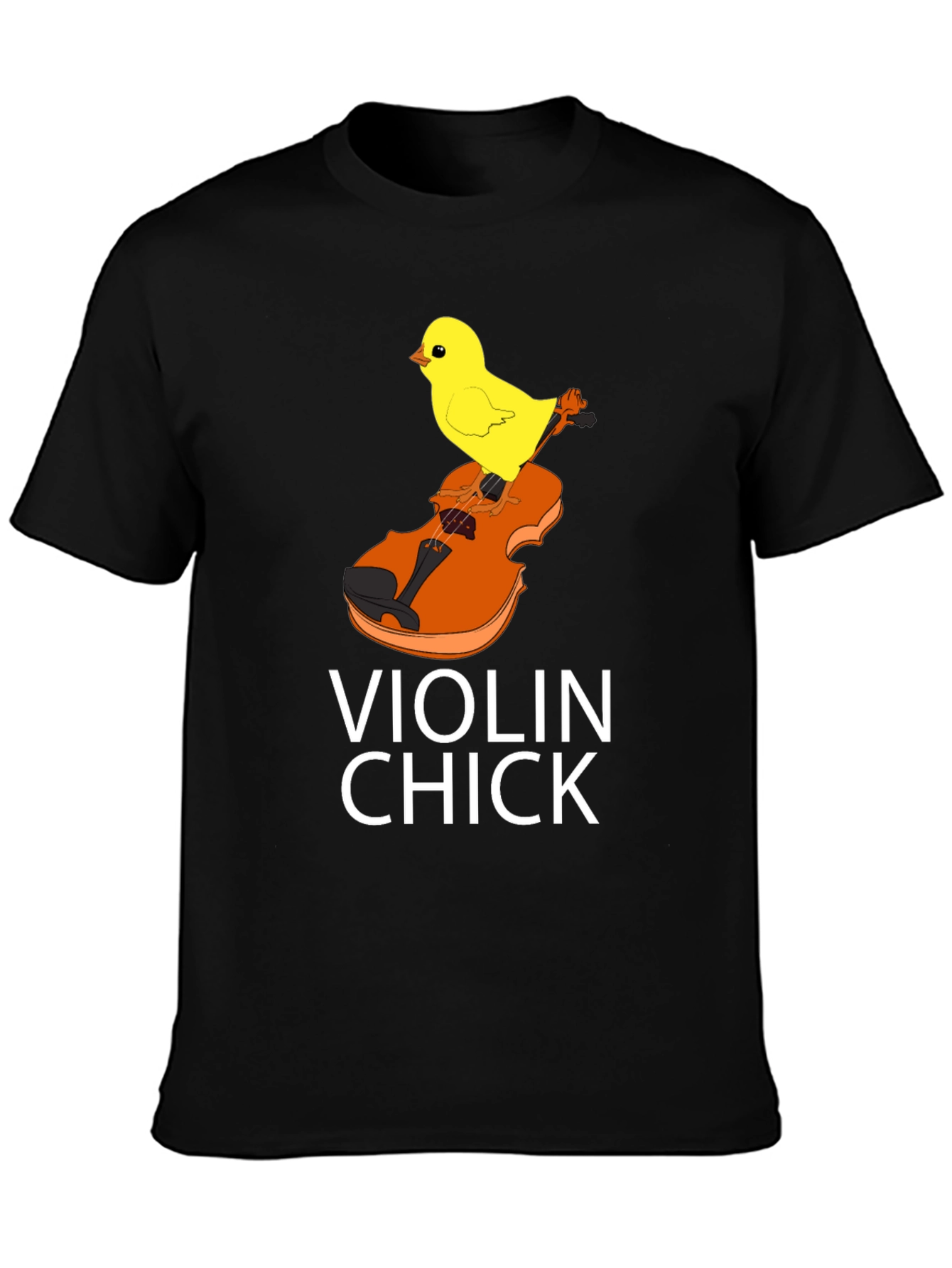 Violin Chick Graphic Tee - Music Lover Shirt