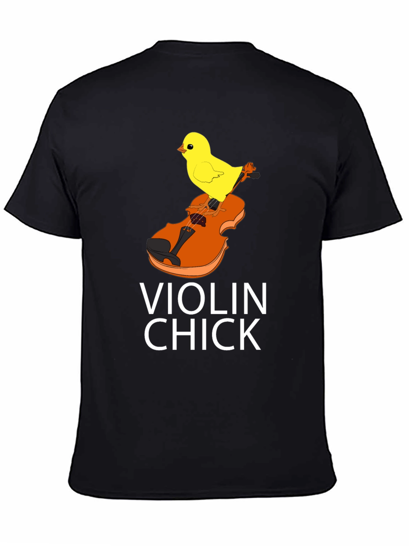 Violin Chick Graphic Tee - Music Lover Shirt