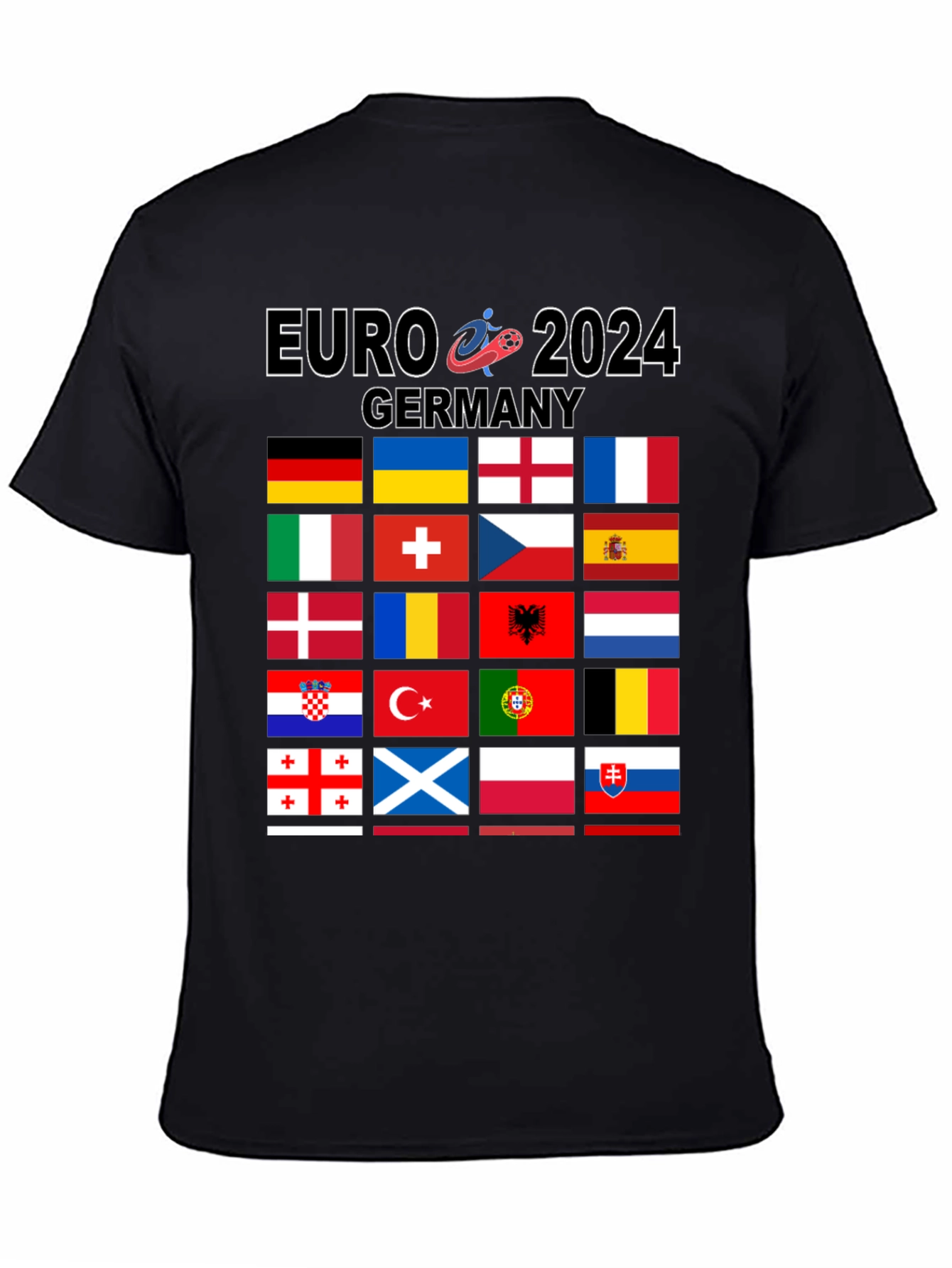 Euro 2024 Germany Flags Graphic T-Shirt