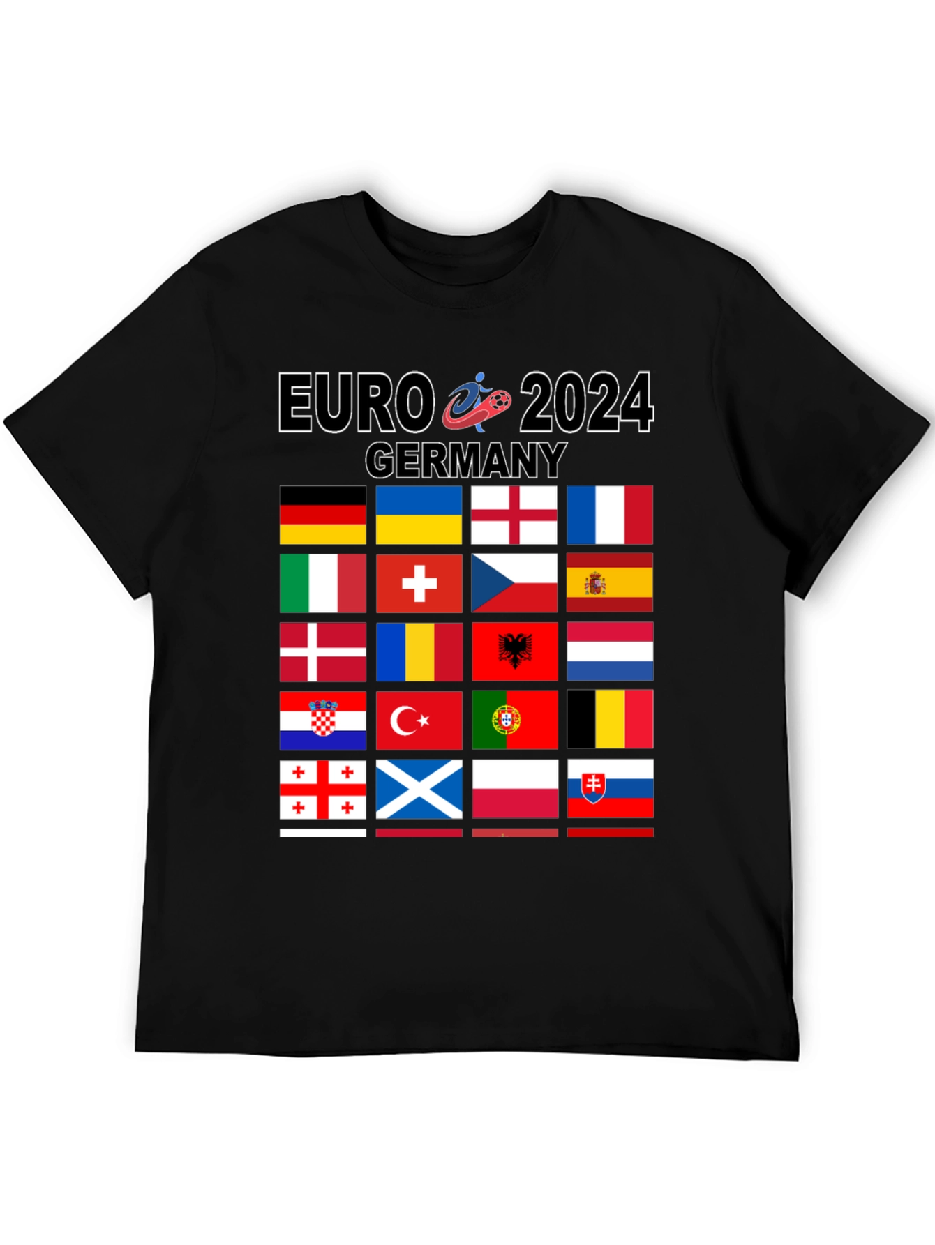 Euro 2024 Germany Flags Graphic T-Shirt